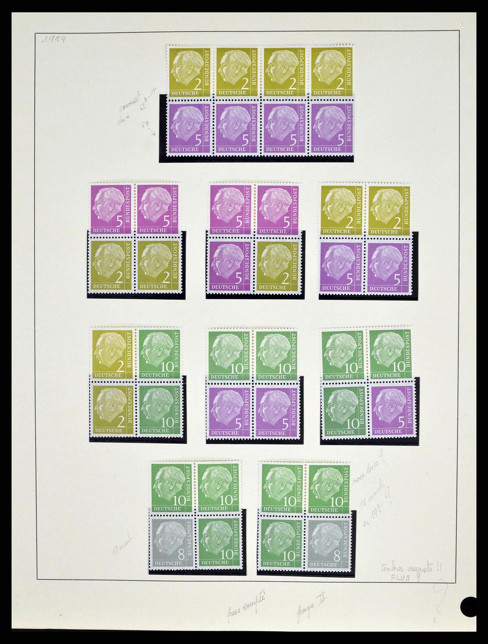 38679 0007 - Stamp collection 38679 Bundespost complete 1949-1973.