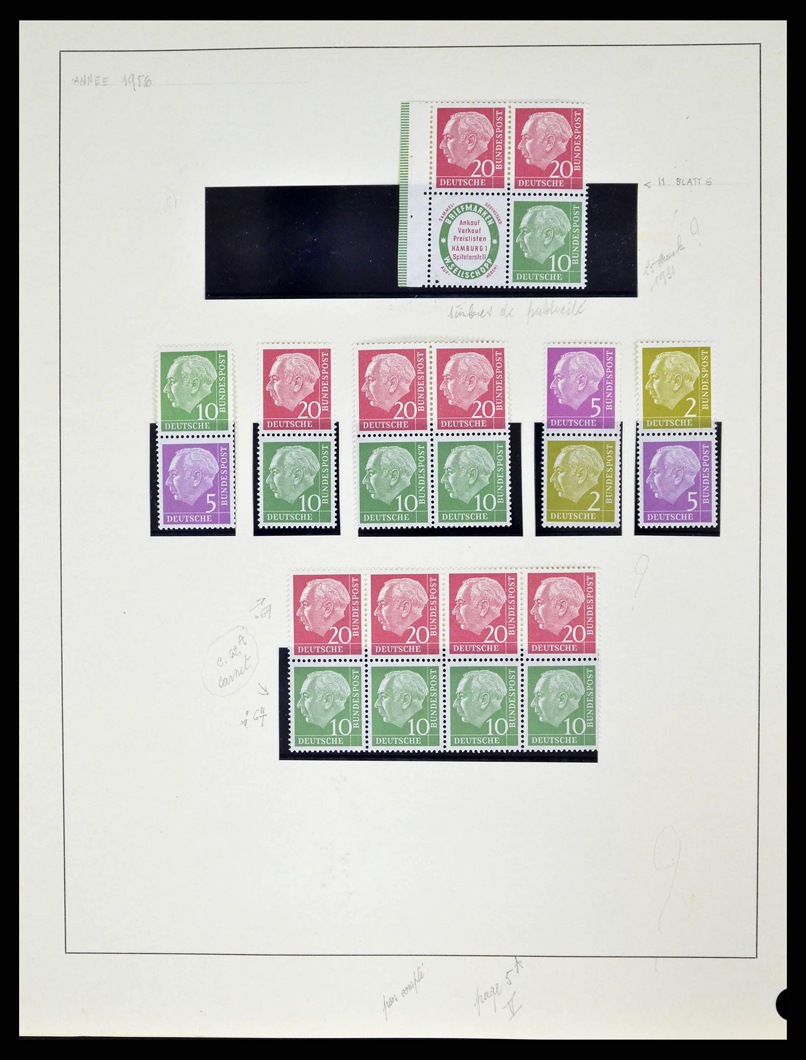 38679 0010 - Stamp collection 38679 Bundespost complete 1949-1973.