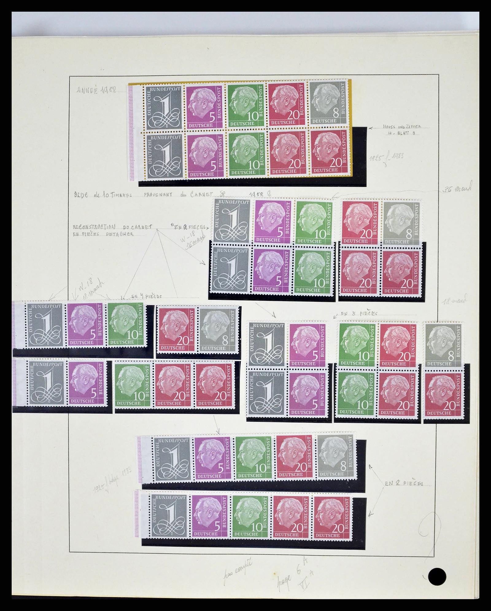 38679 0011 - Stamp collection 38679 Bundespost complete 1949-1973.