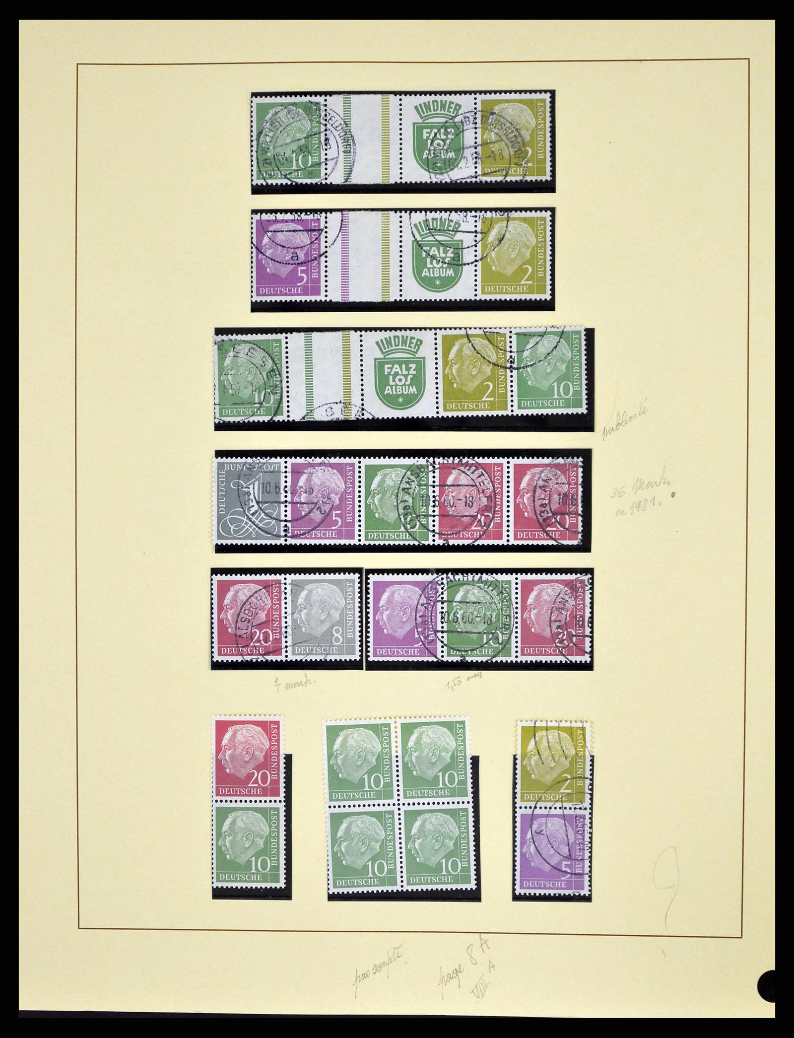 38679 0013 - Stamp collection 38679 Bundespost complete 1949-1973.