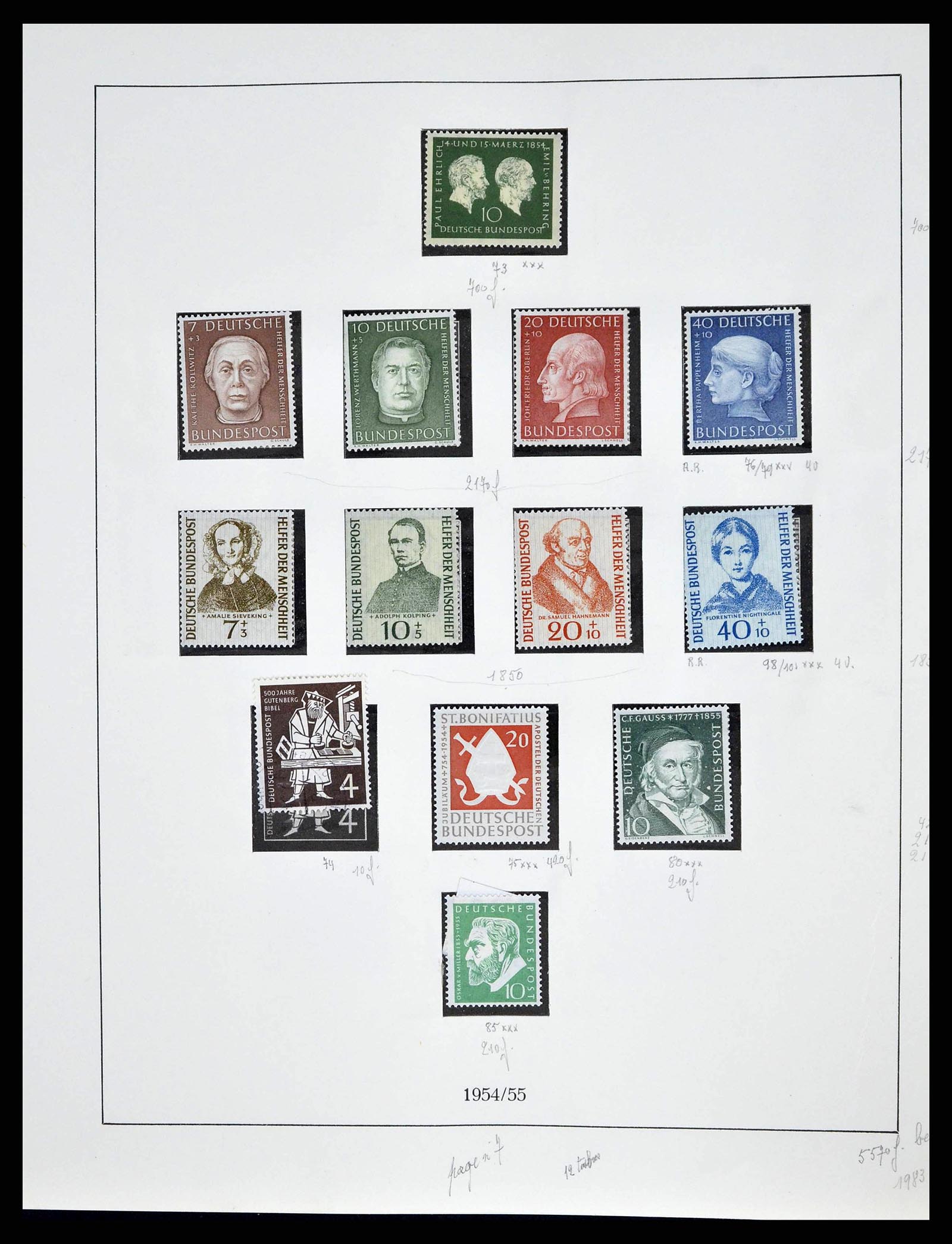 38679 0014 - Stamp collection 38679 Bundespost complete 1949-1973.