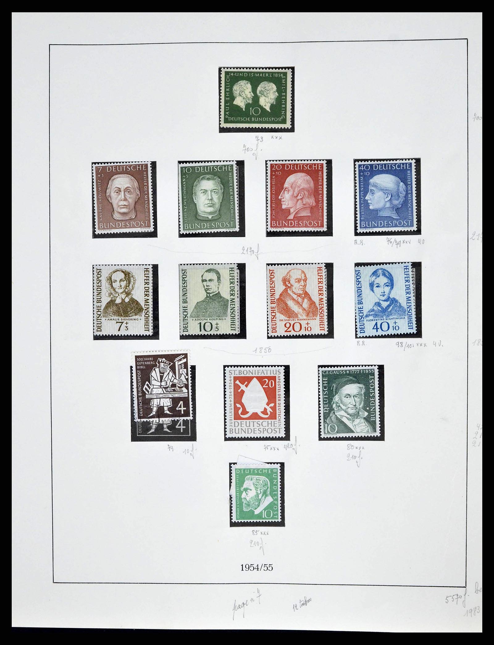 38679 0014 - Postzegelverzameling 38679 Bundespost compleet 1949-1973.