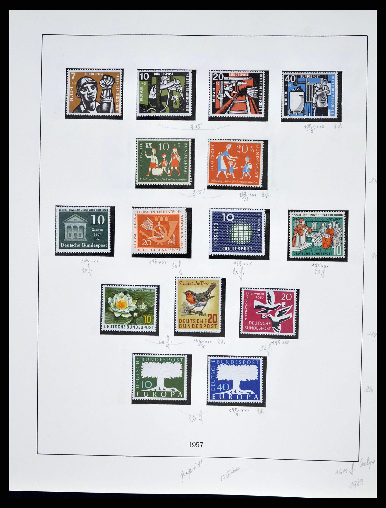 38679 0018 - Postzegelverzameling 38679 Bundespost compleet 1949-1973.