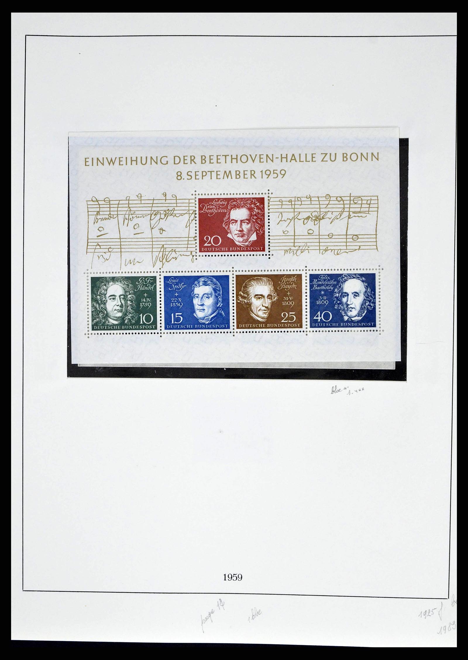 38679 0026 - Stamp collection 38679 Bundespost complete 1949-1973.