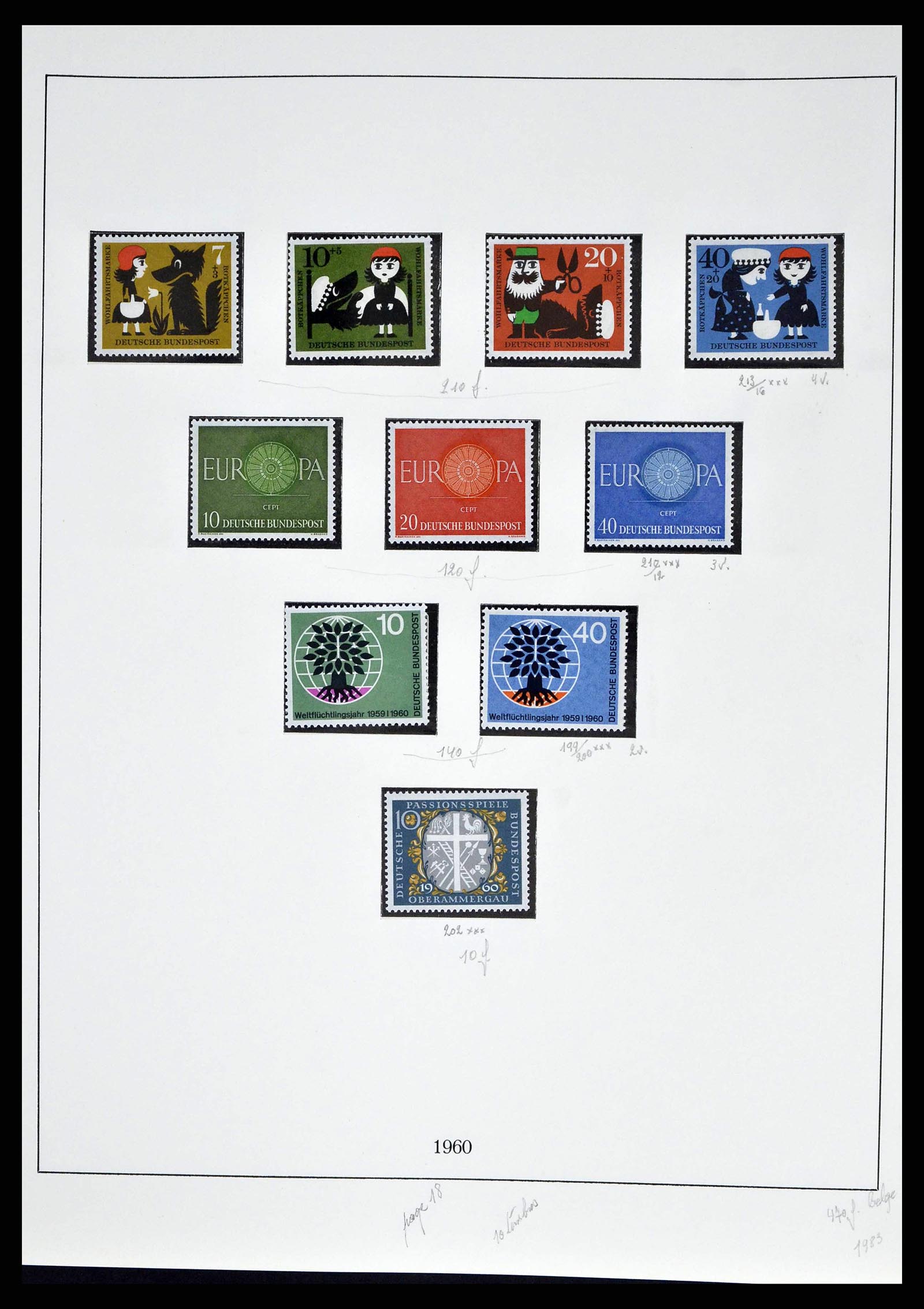 38679 0027 - Stamp collection 38679 Bundespost complete 1949-1973.