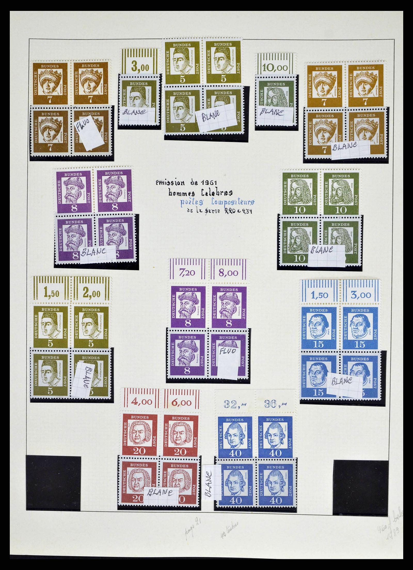 38679 0030 - Stamp collection 38679 Bundespost complete 1949-1973.