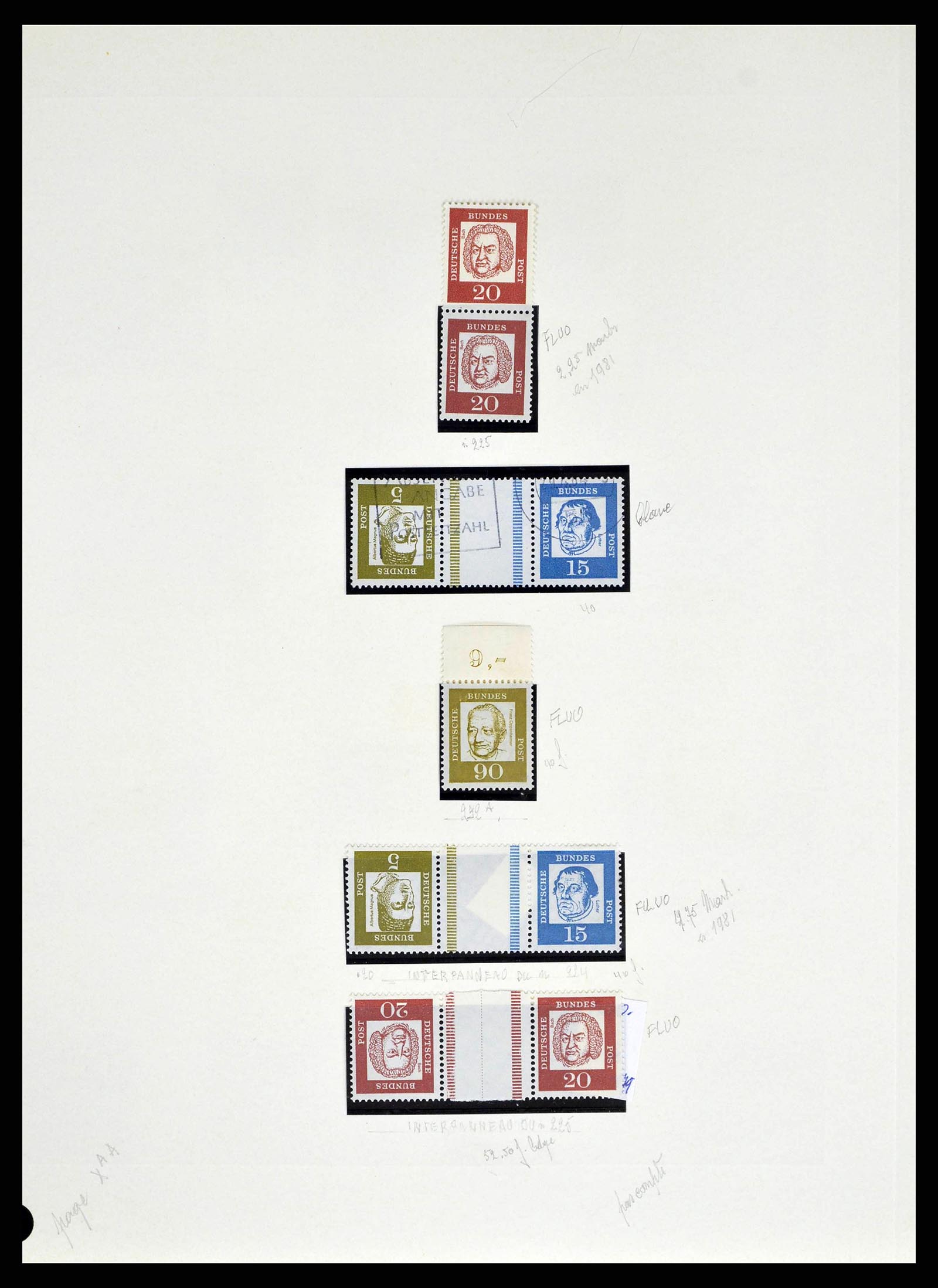 38679 0031 - Stamp collection 38679 Bundespost complete 1949-1973.