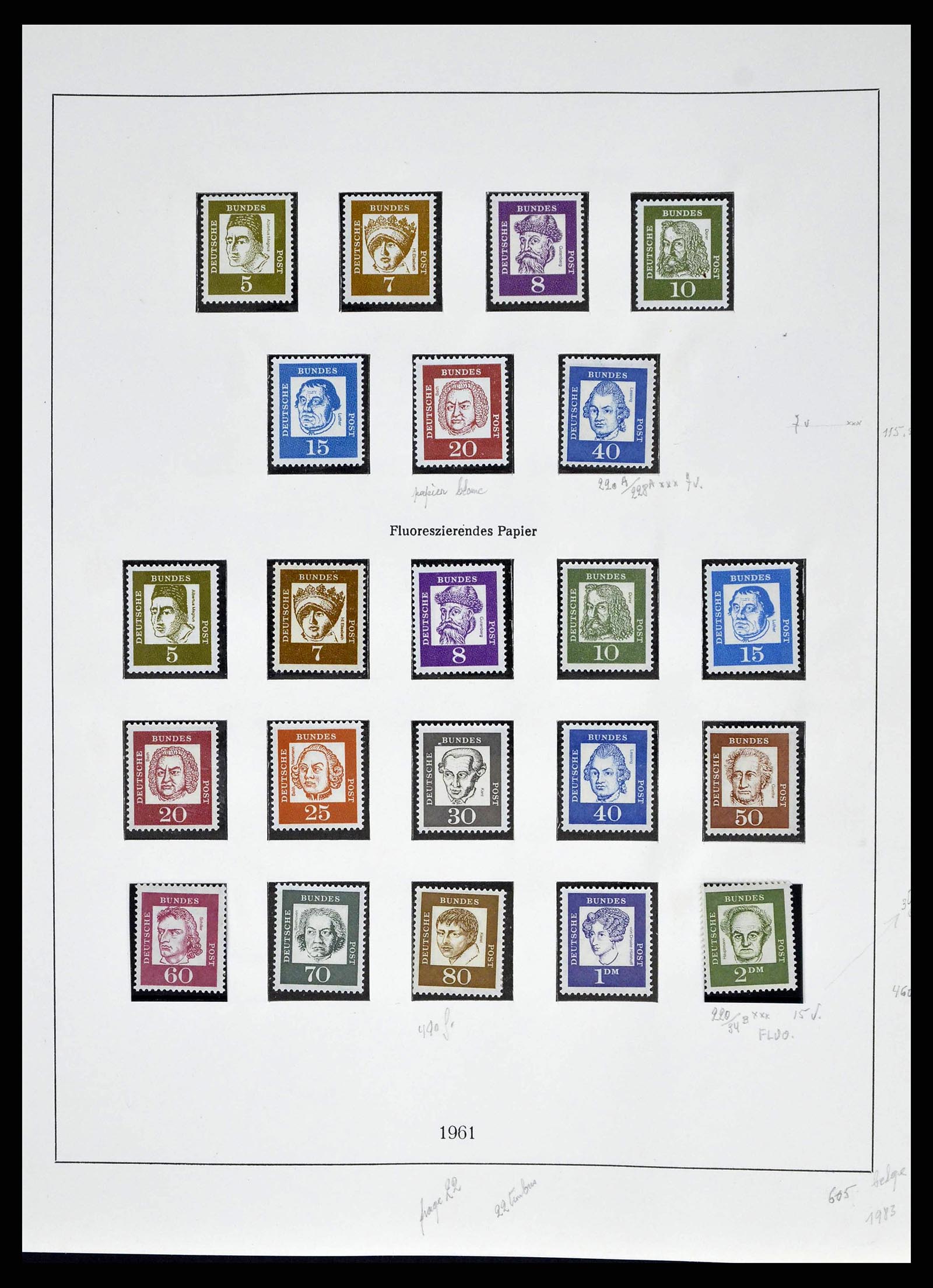 38679 0032 - Stamp collection 38679 Bundespost complete 1949-1973.