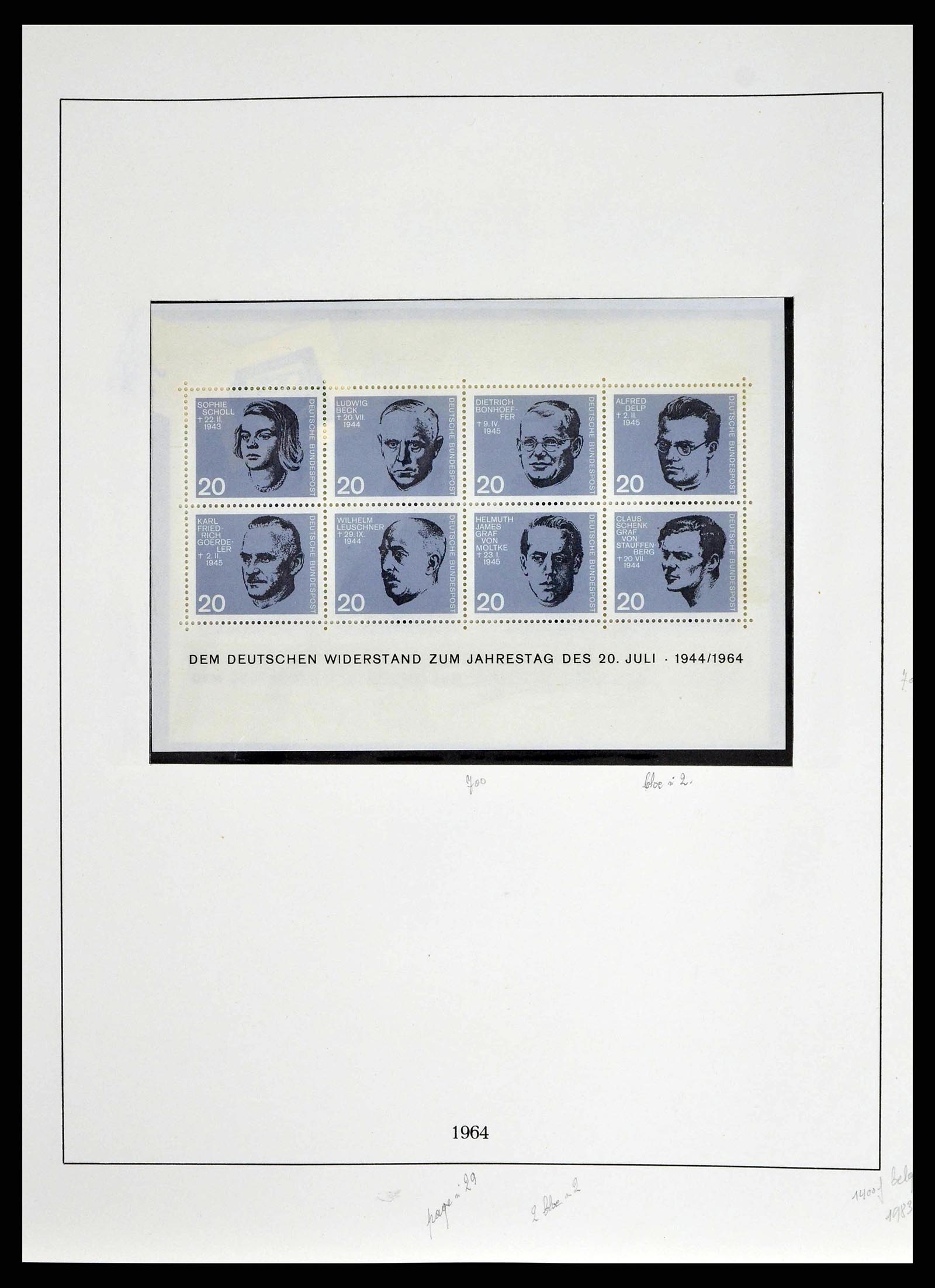 38679 0040 - Stamp collection 38679 Bundespost complete 1949-1973.