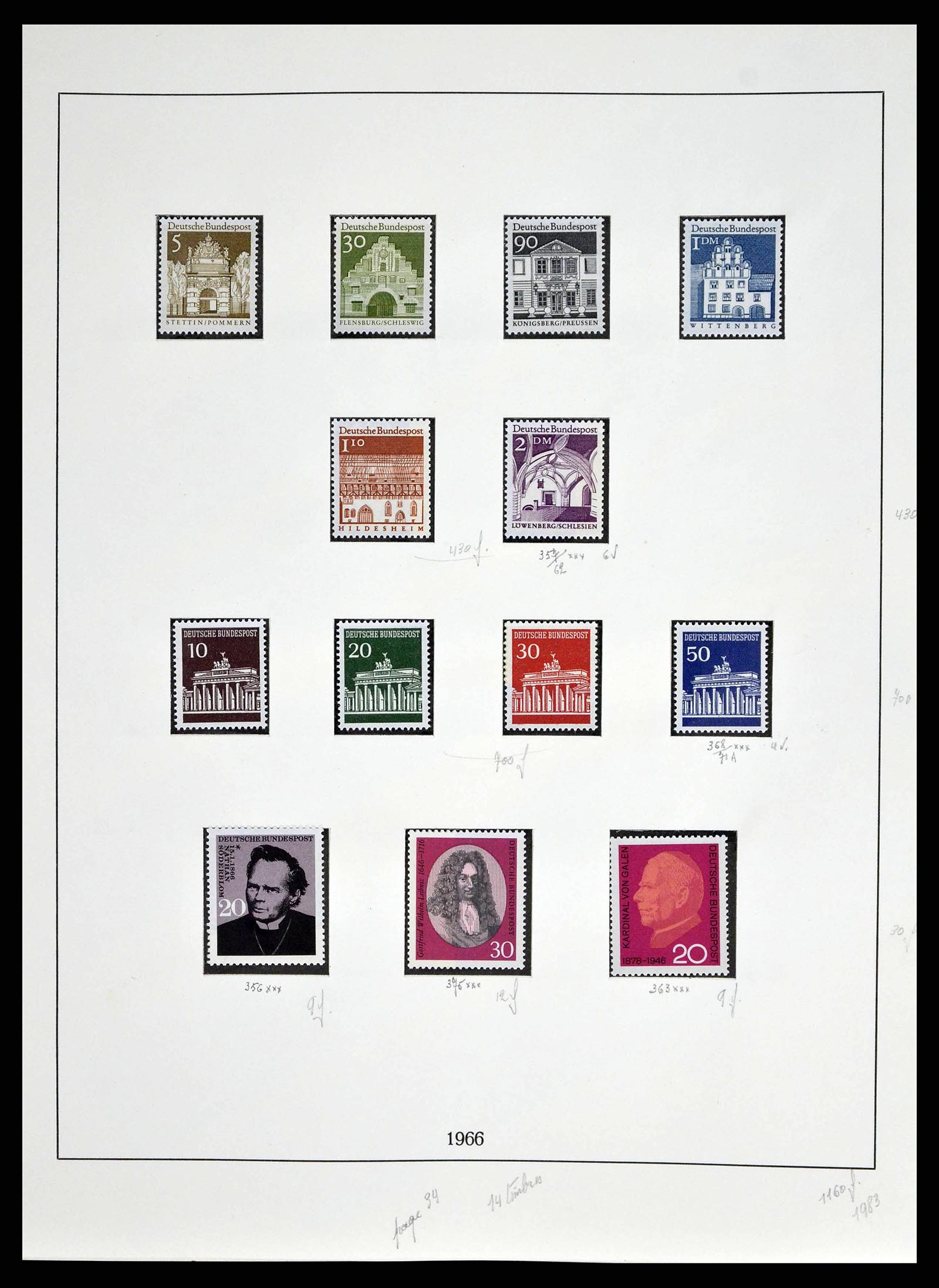38679 0047 - Stamp collection 38679 Bundespost complete 1949-1973.