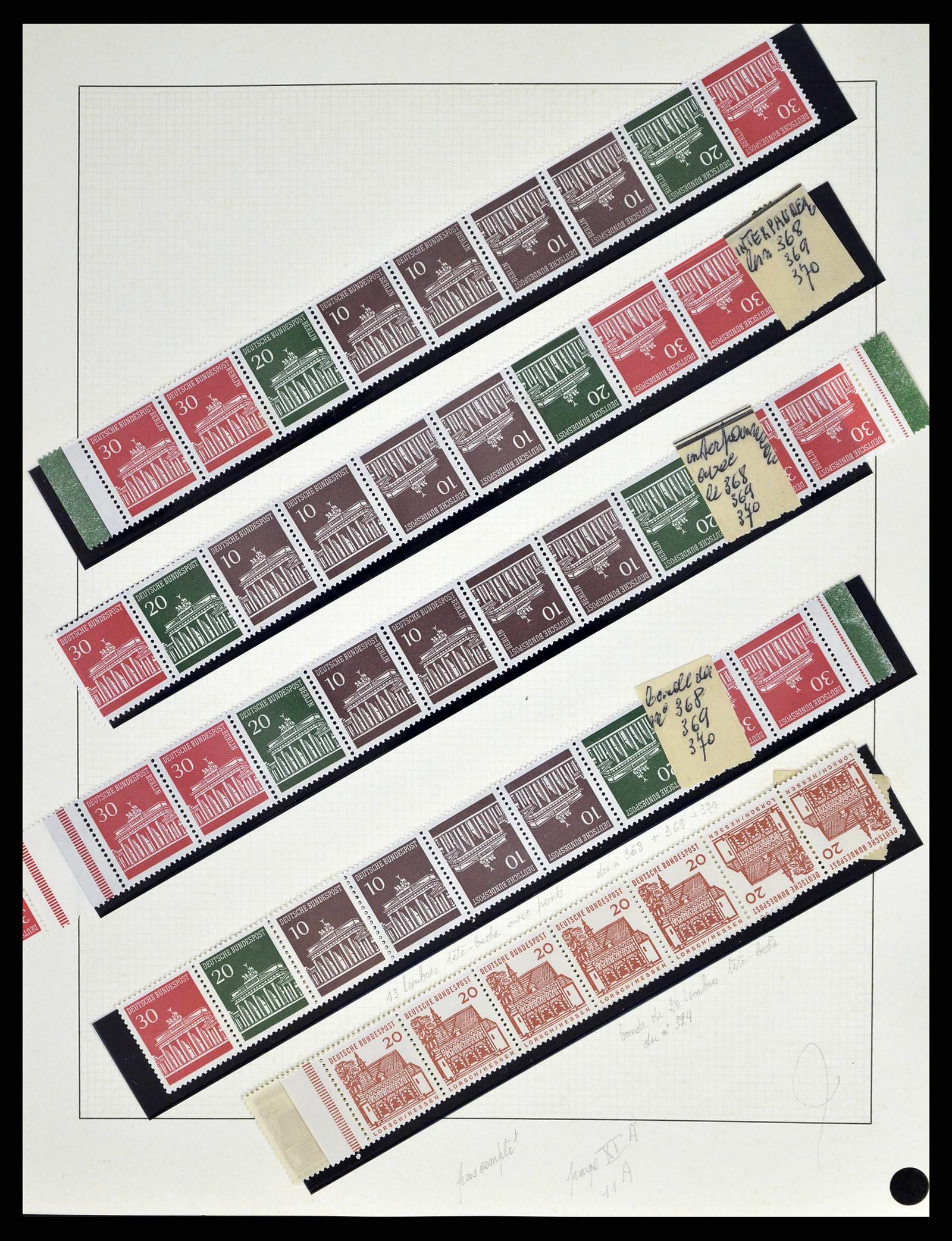 38679 0048 - Stamp collection 38679 Bundespost complete 1949-1973.