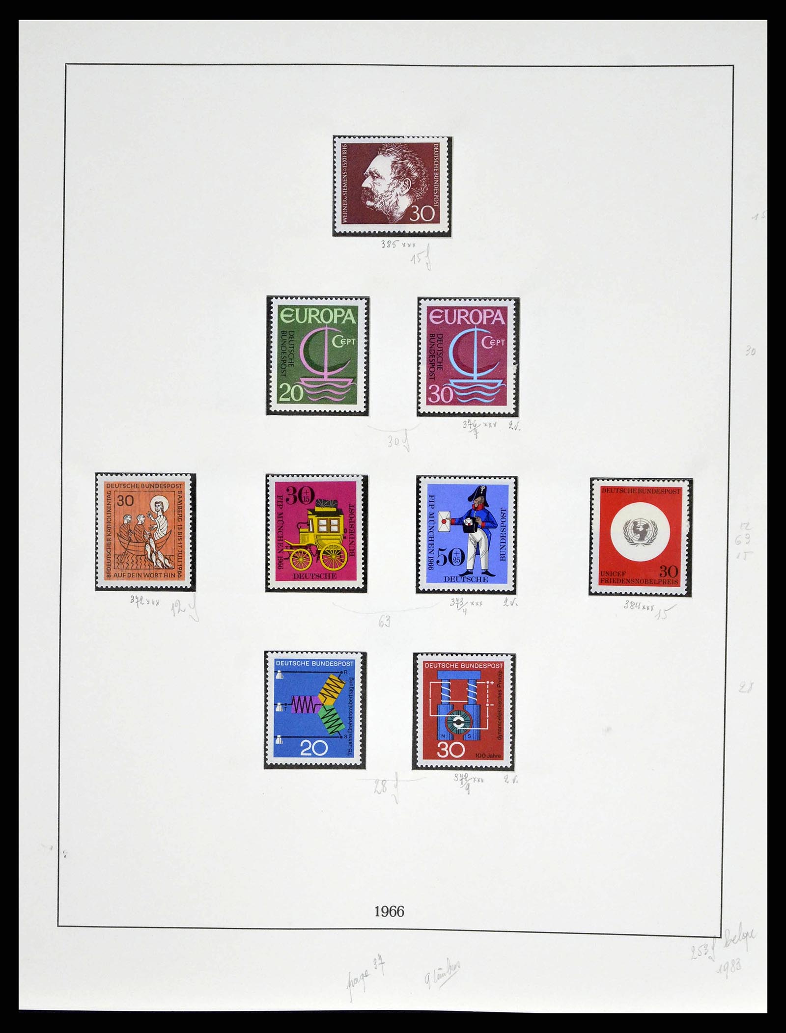 38679 0053 - Stamp collection 38679 Bundespost complete 1949-1973.