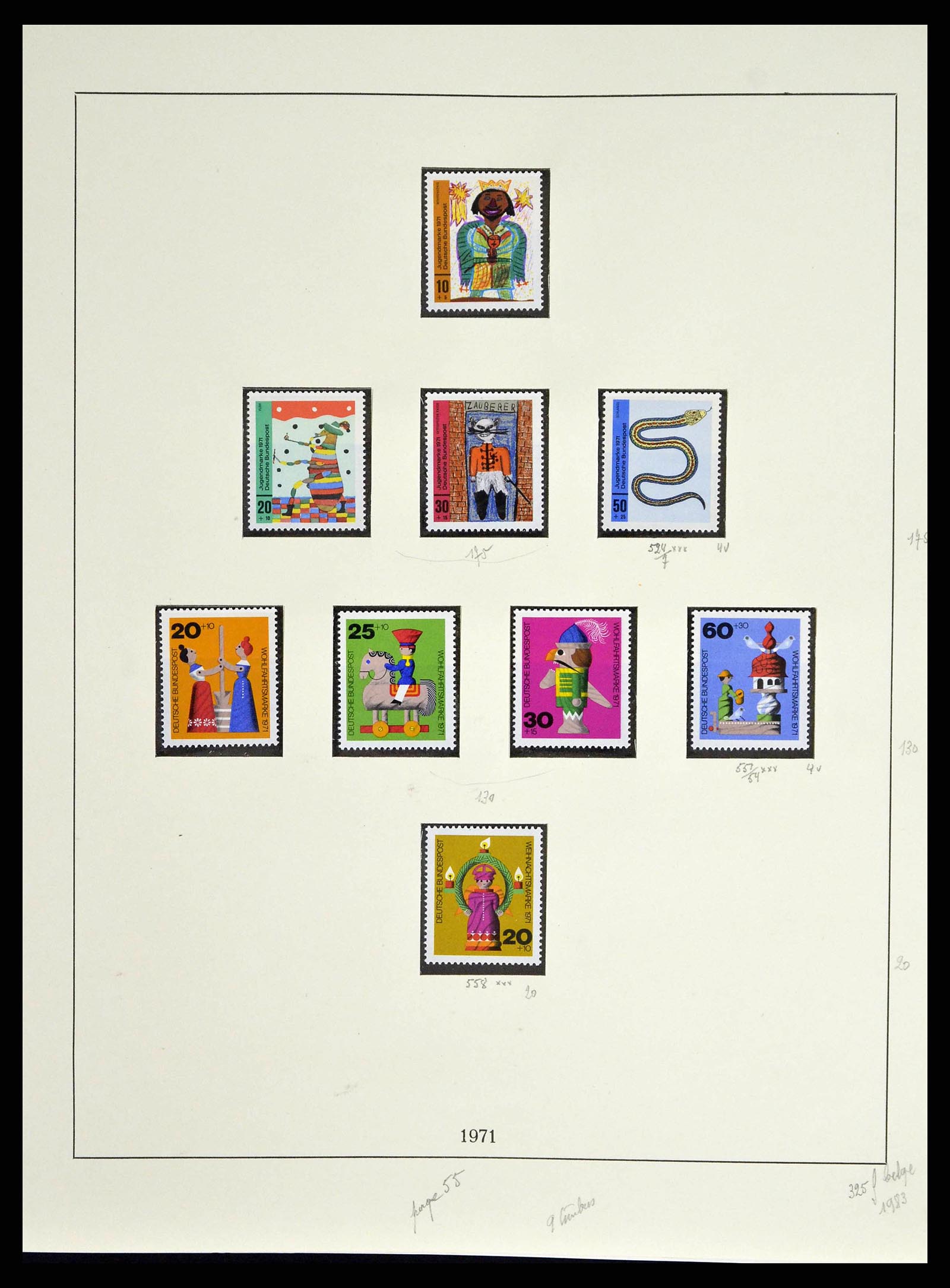38679 0072 - Postzegelverzameling 38679 Bundespost compleet 1949-1973.