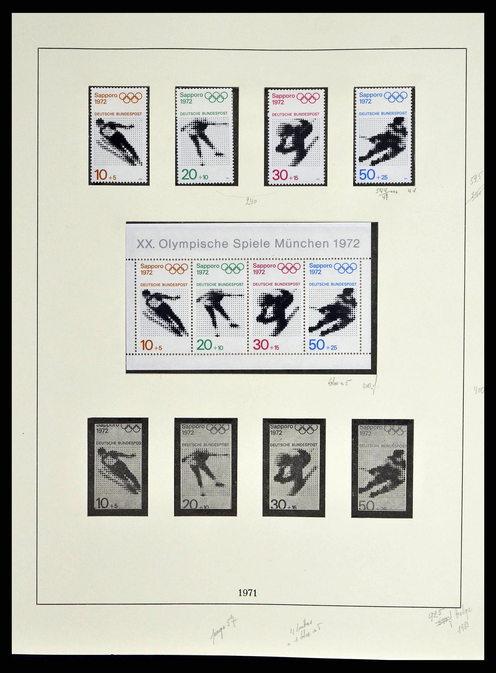 38679 0074 - Postzegelverzameling 38679 Bundespost compleet 1949-1973.