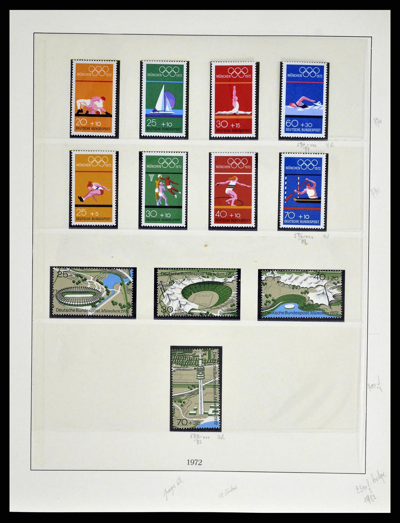 38679 0080 - Postzegelverzameling 38679 Bundespost compleet 1949-1973.