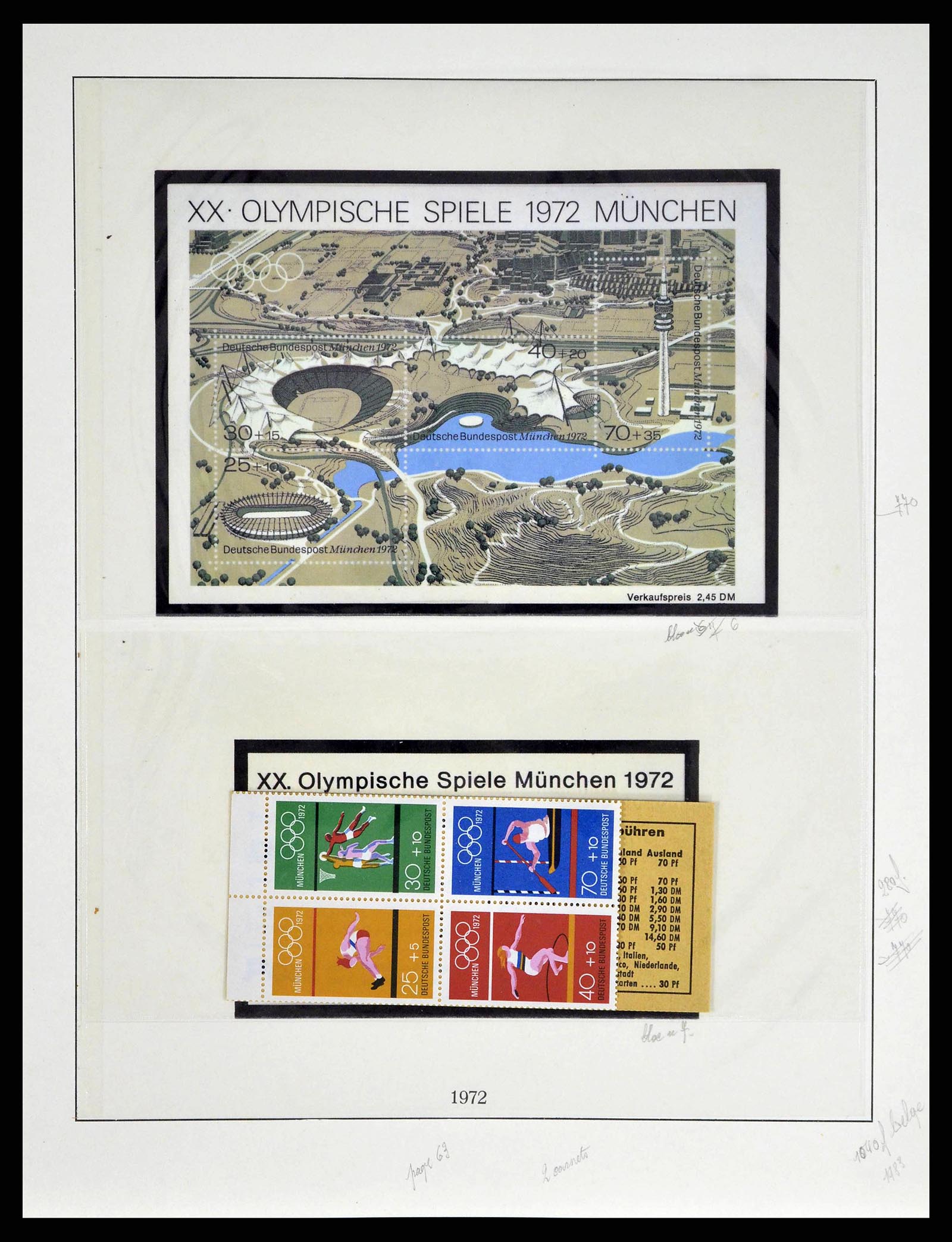 38679 0081 - Stamp collection 38679 Bundespost complete 1949-1973.