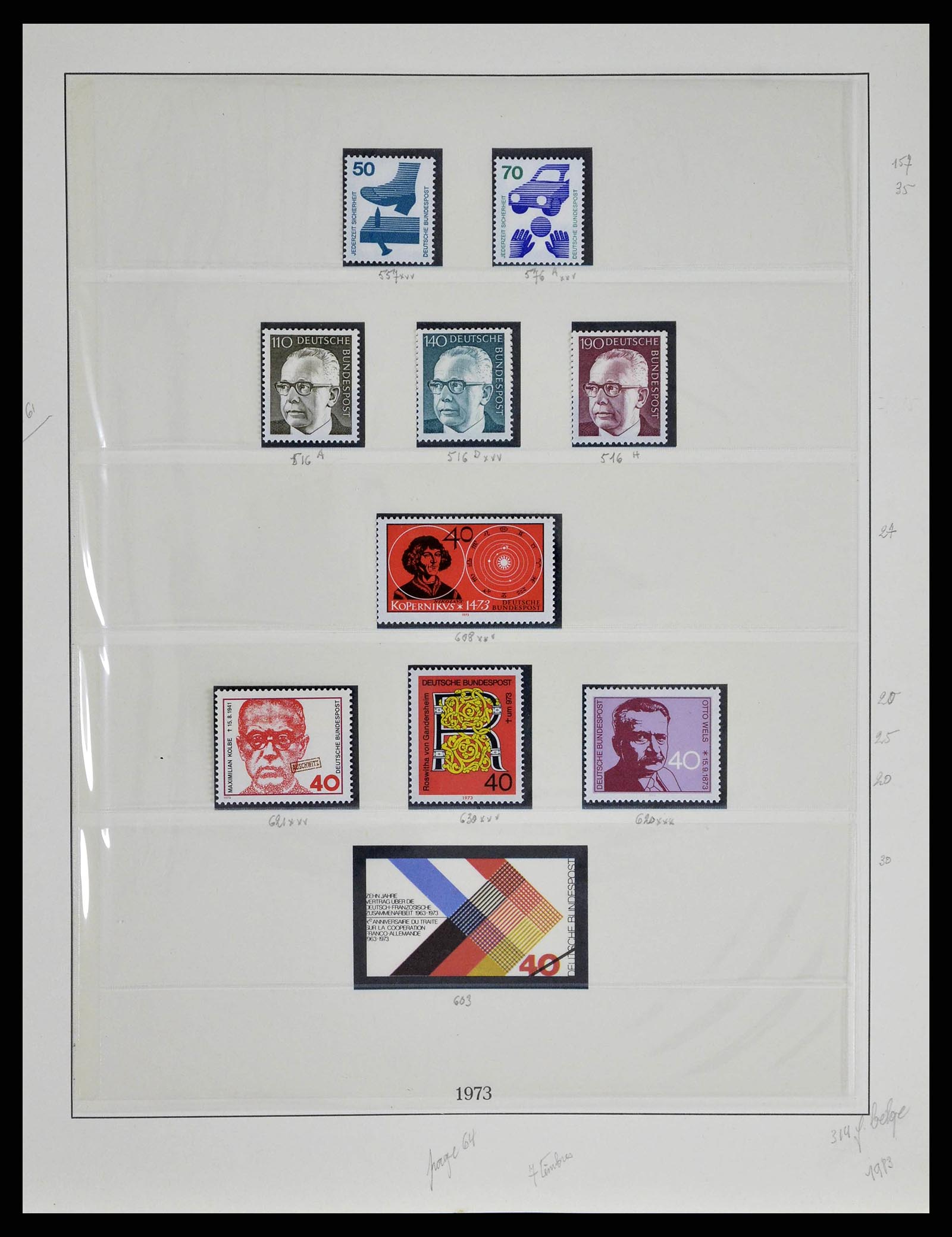 38679 0082 - Postzegelverzameling 38679 Bundespost compleet 1949-1973.
