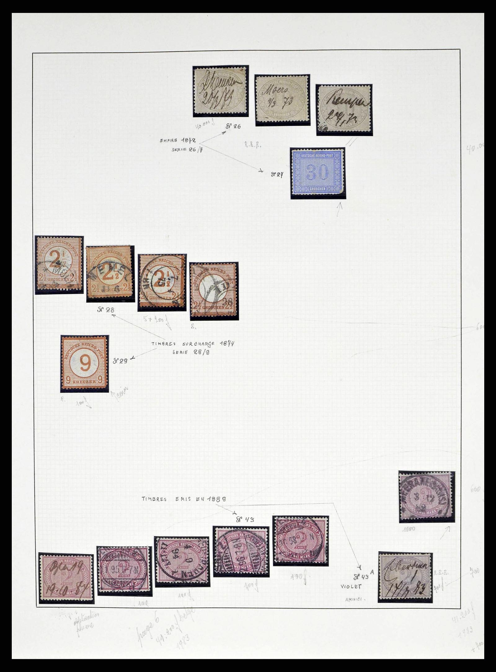 38680 0006 - Stamp collection 38680 German Reich 1872-1945.