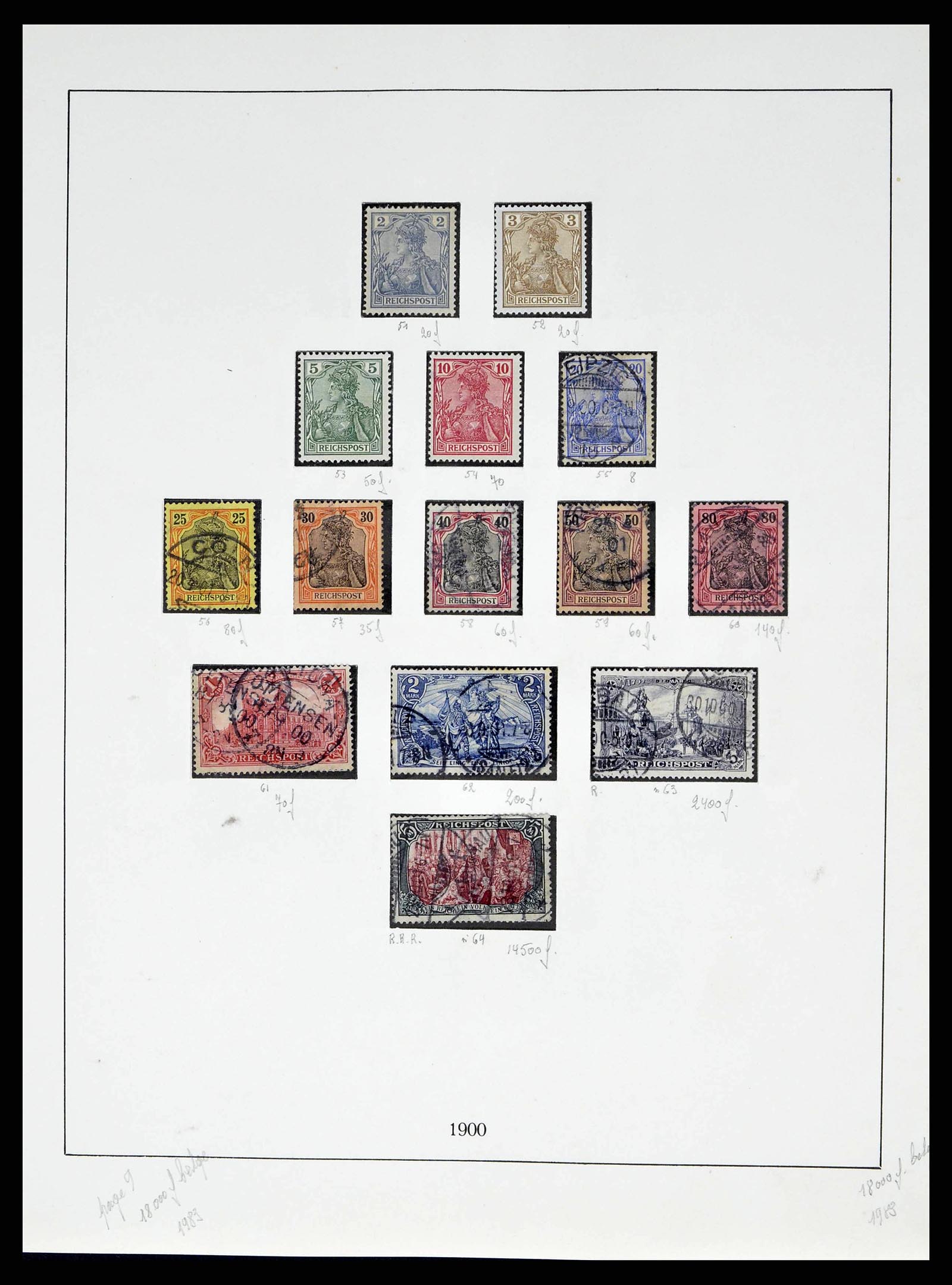 38680 0009 - Postzegelverzameling 38680 Duitse Rijk 1872-1945.
