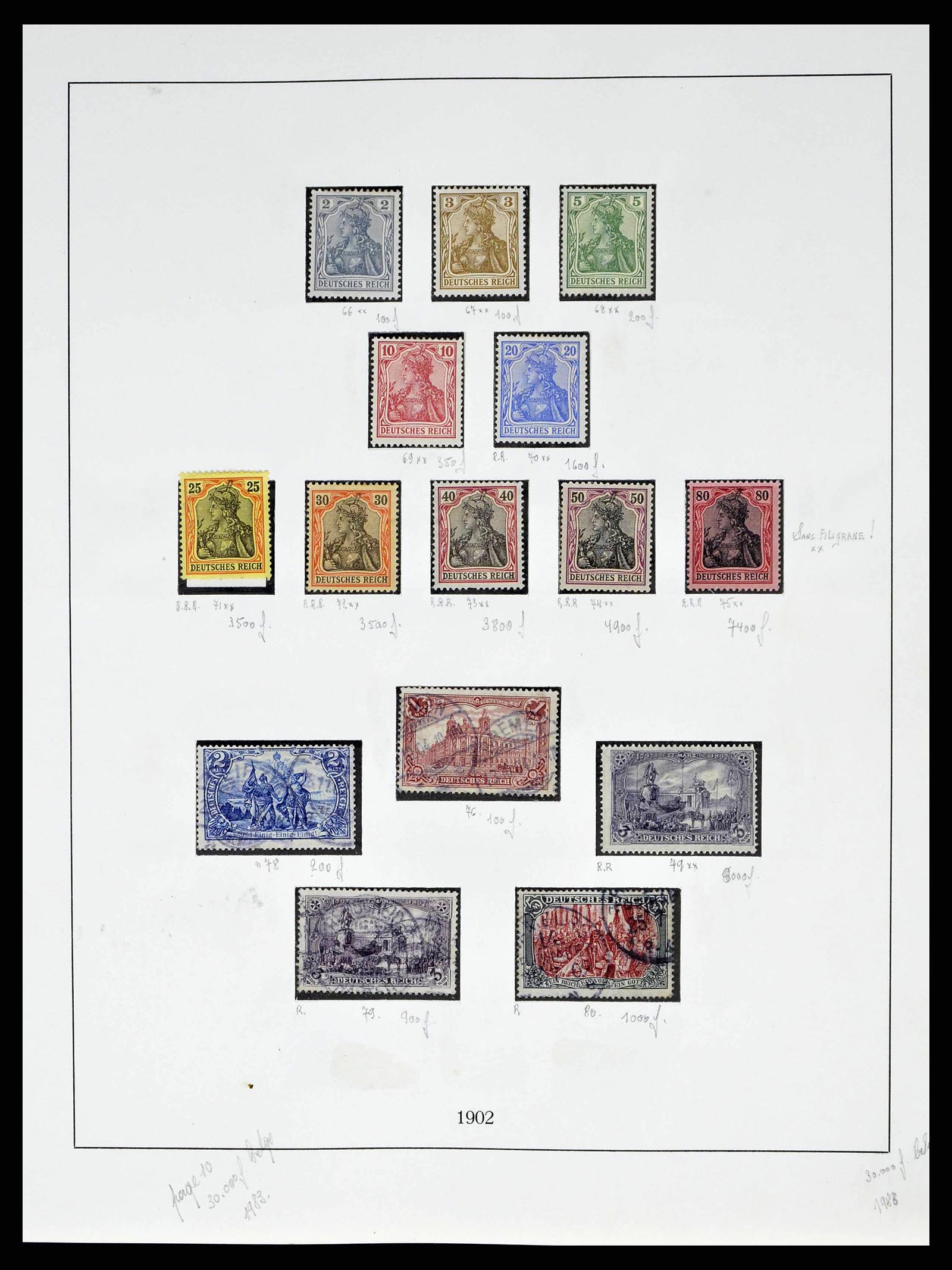38680 0010 - Stamp collection 38680 German Reich 1872-1945.