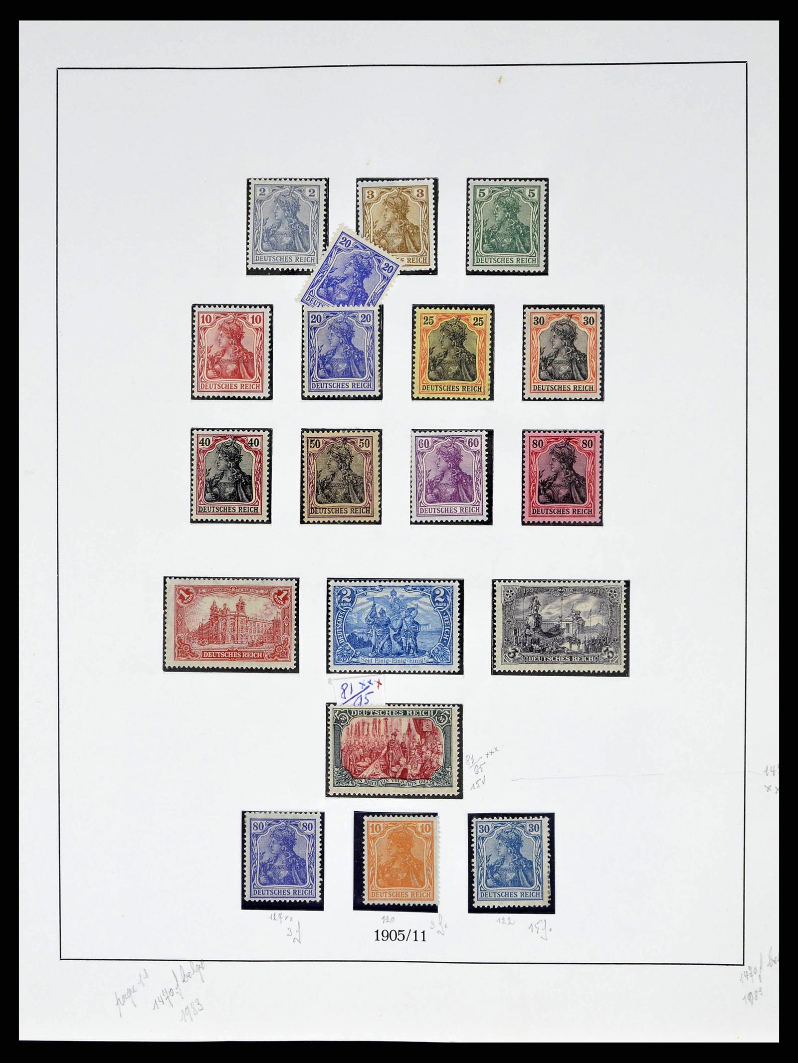 38680 0011 - Stamp collection 38680 German Reich 1872-1945.