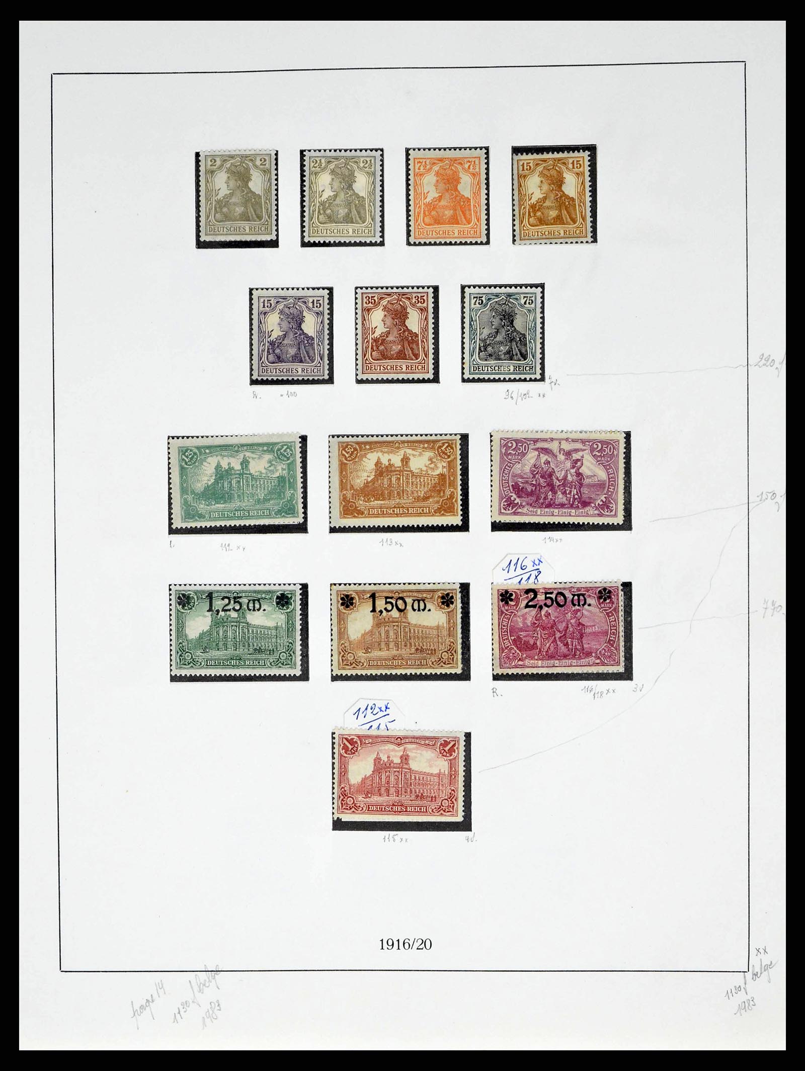 38680 0015 - Postzegelverzameling 38680 Duitse Rijk 1872-1945.