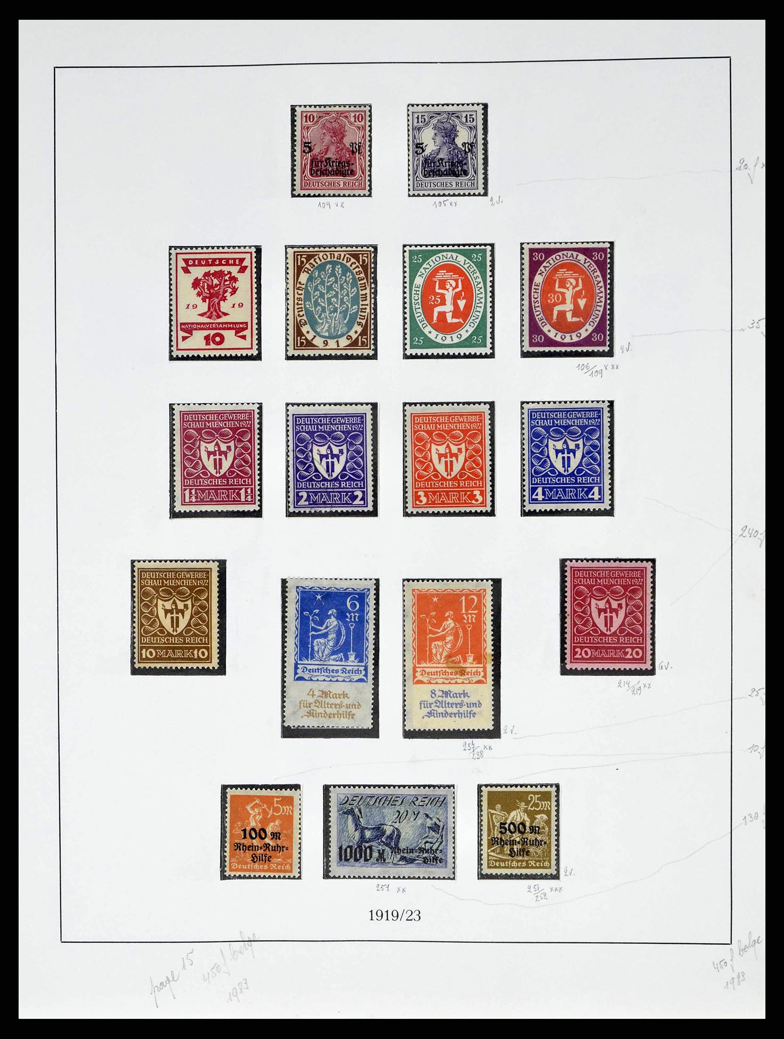 38680 0016 - Stamp collection 38680 German Reich 1872-1945.