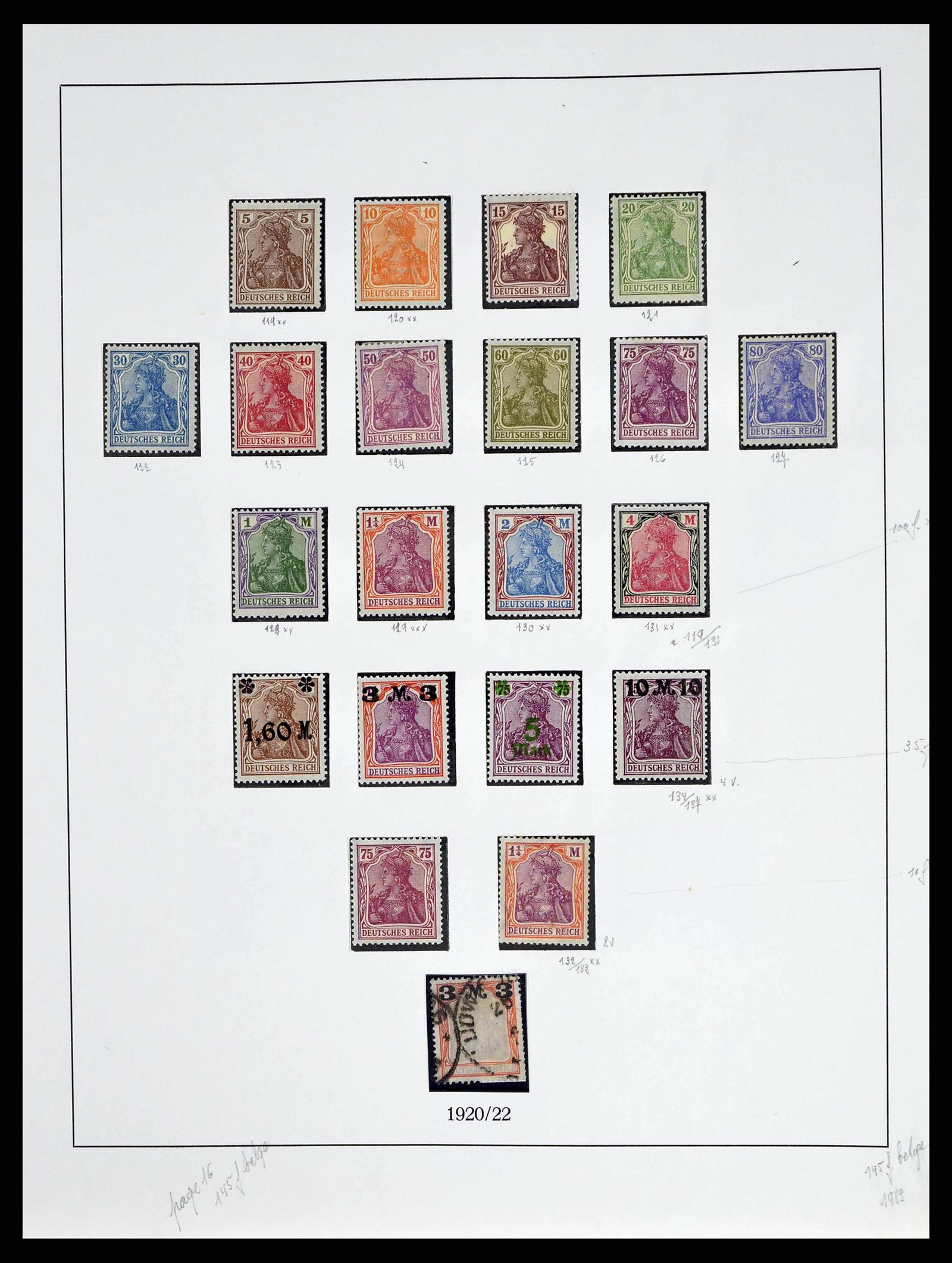 38680 0017 - Stamp collection 38680 German Reich 1872-1945.