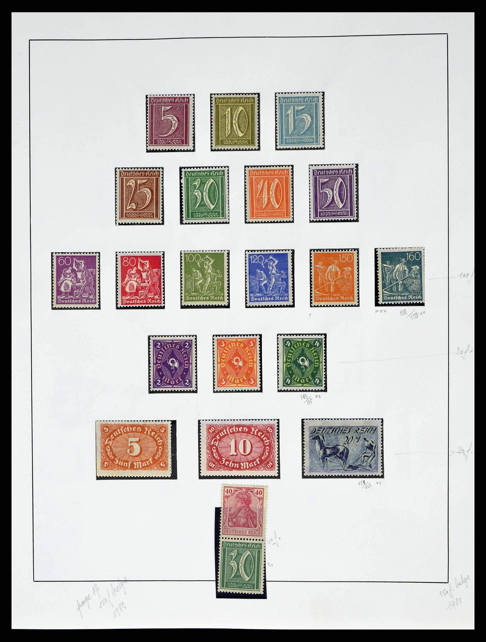 38680 0018 - Stamp collection 38680 German Reich 1872-1945.