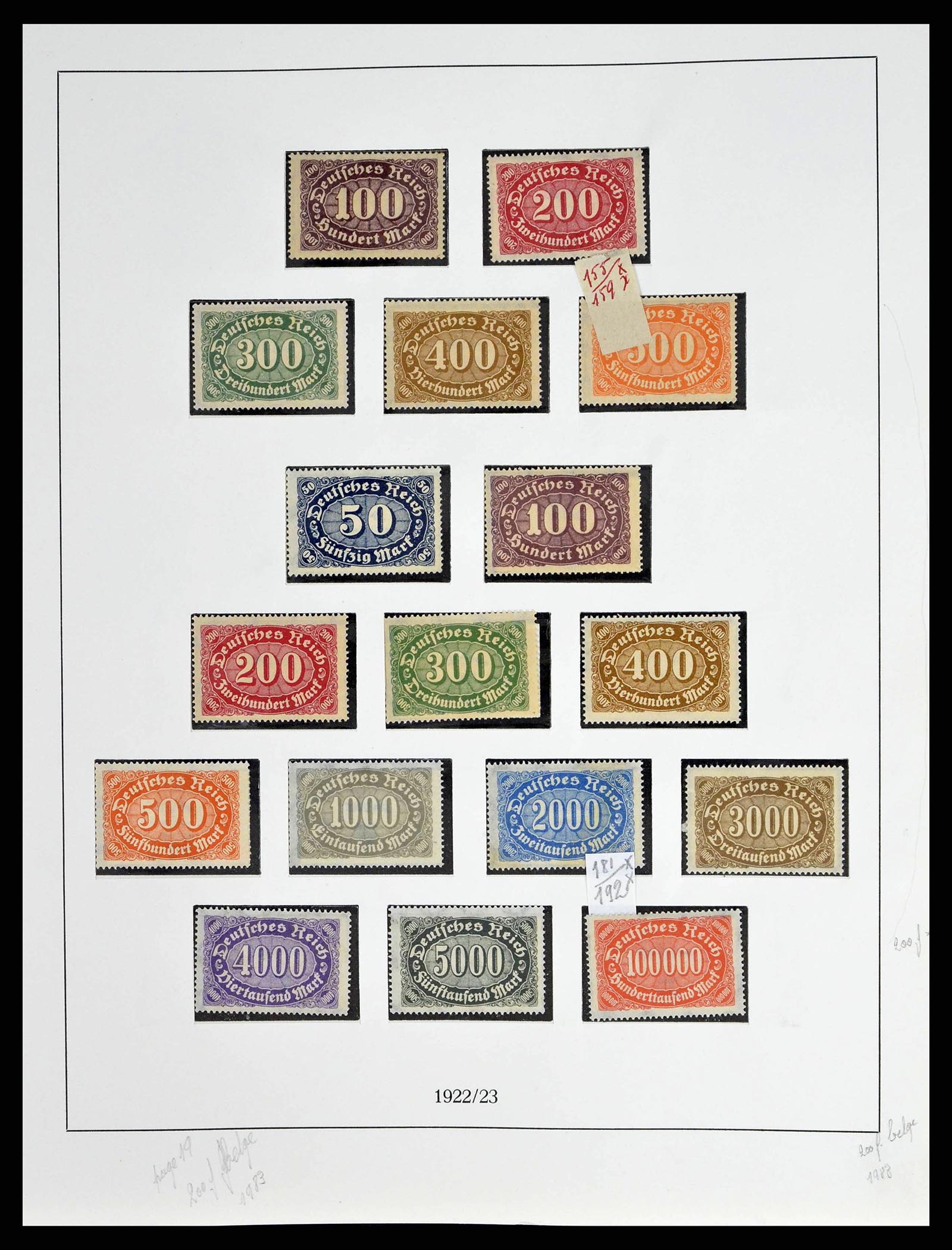 38680 0021 - Stamp collection 38680 German Reich 1872-1945.