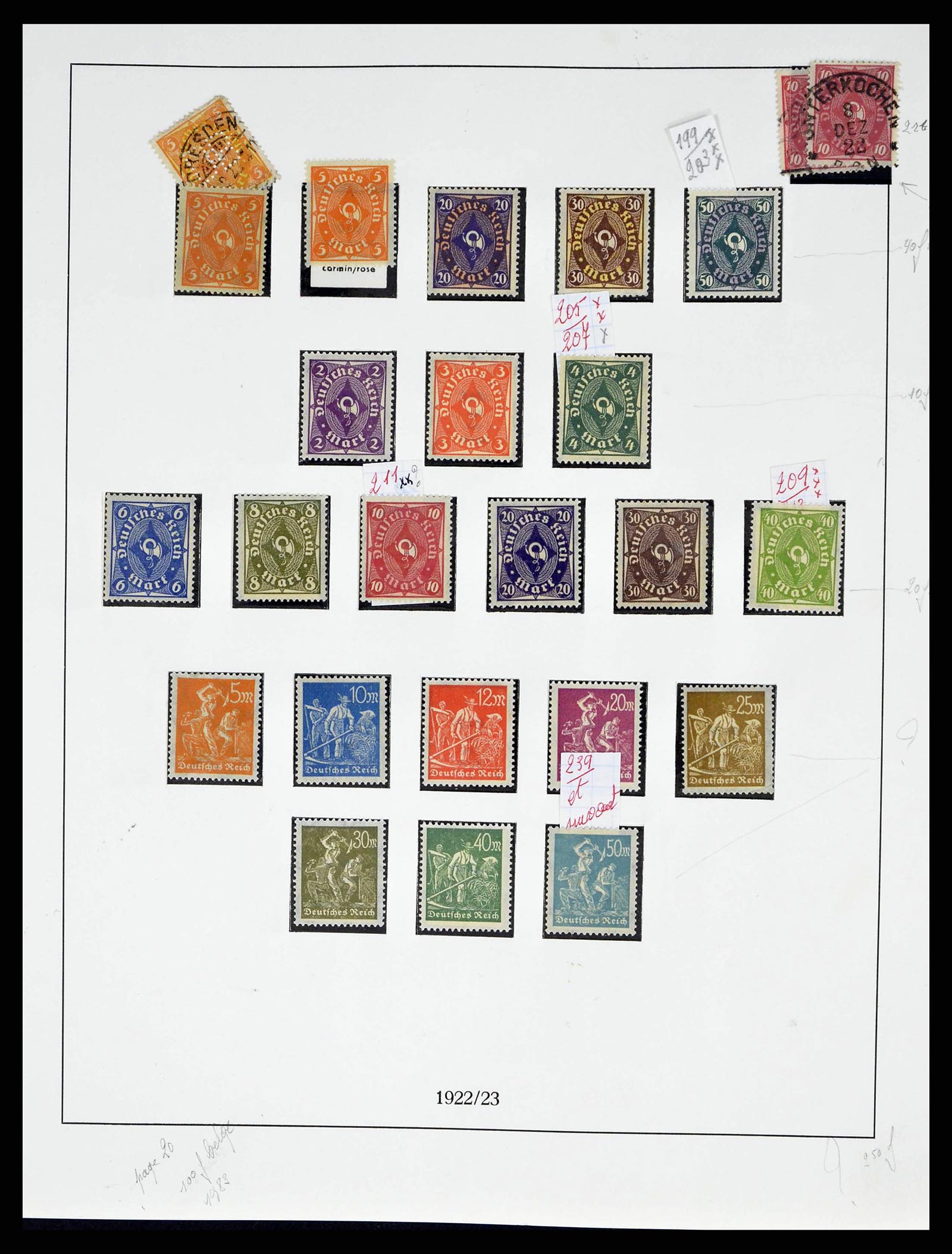 38680 0022 - Stamp collection 38680 German Reich 1872-1945.
