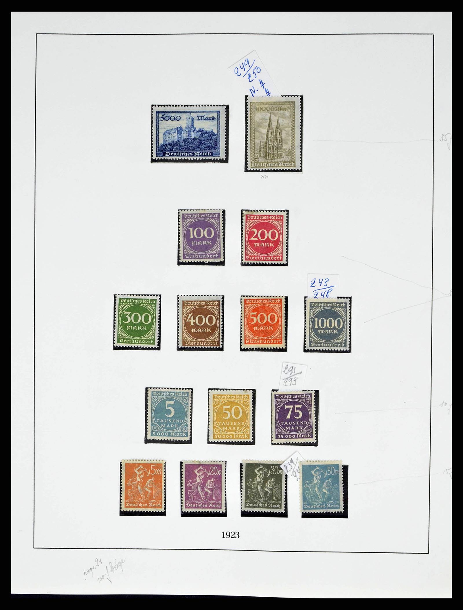 38680 0023 - Stamp collection 38680 German Reich 1872-1945.