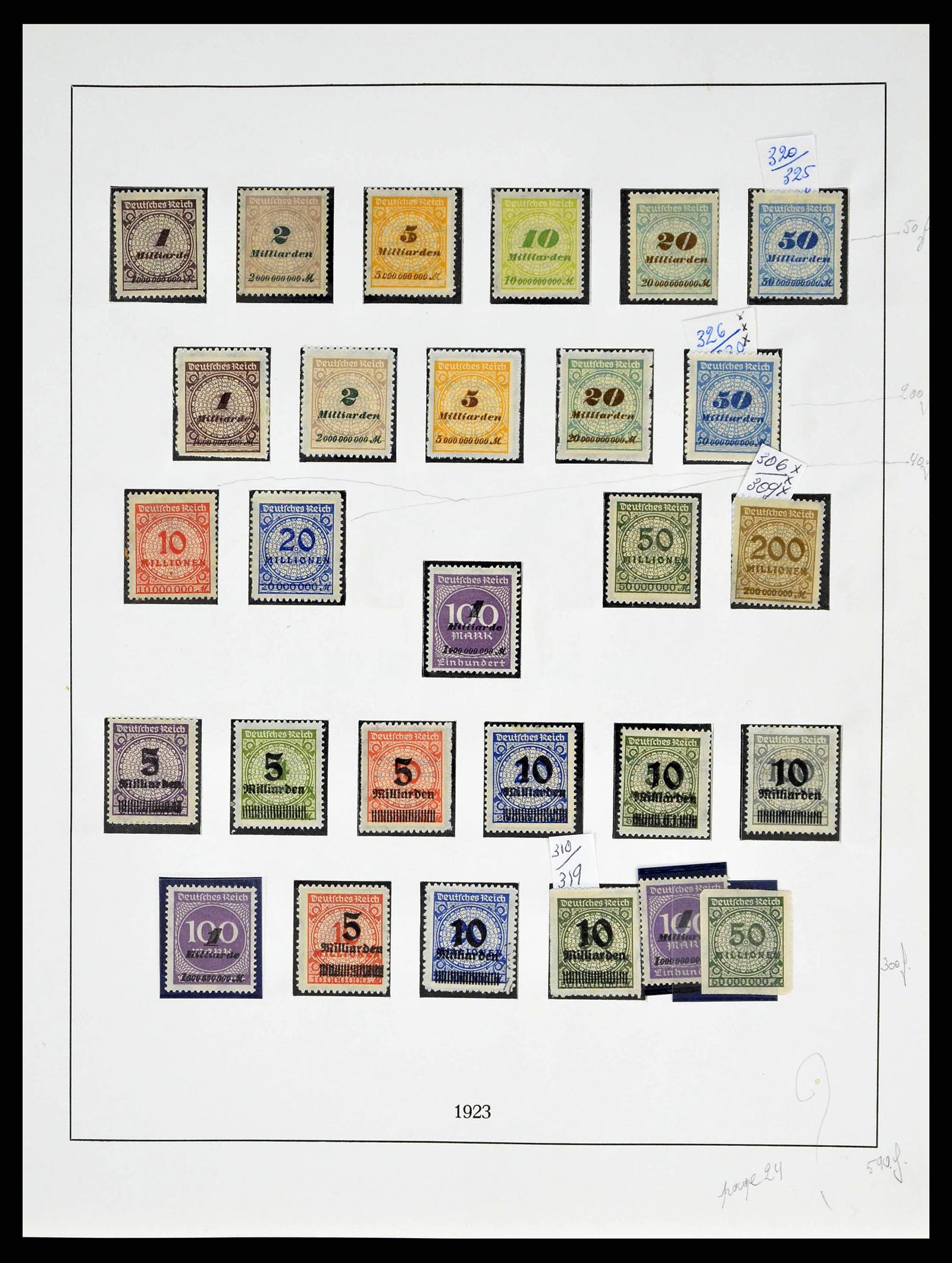 38680 0028 - Stamp collection 38680 German Reich 1872-1945.