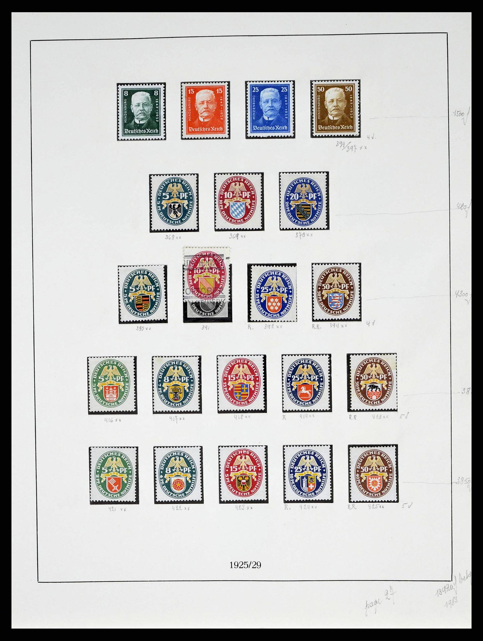 38680 0031 - Stamp collection 38680 German Reich 1872-1945.