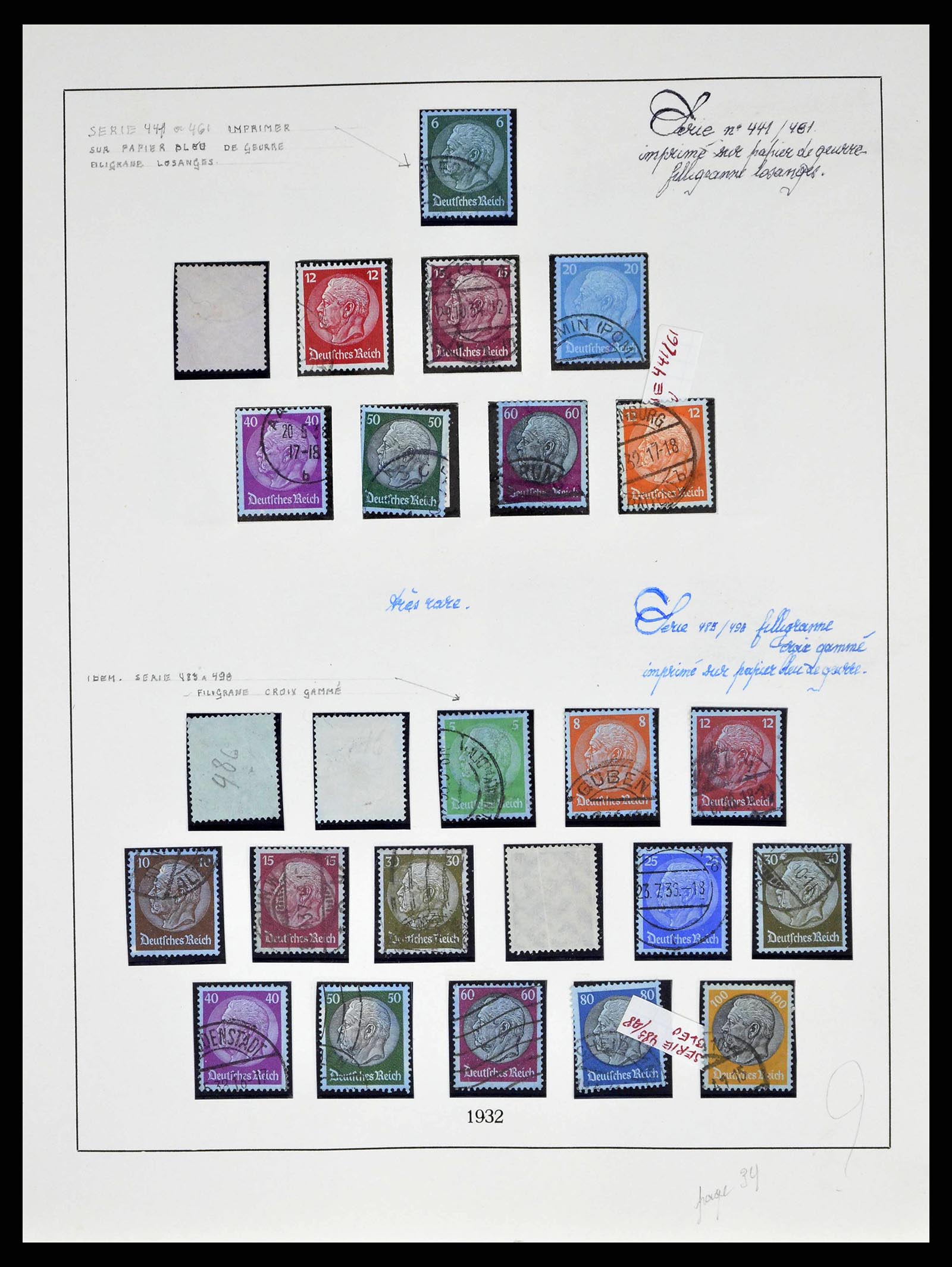 38680 0039 - Stamp collection 38680 German Reich 1872-1945.