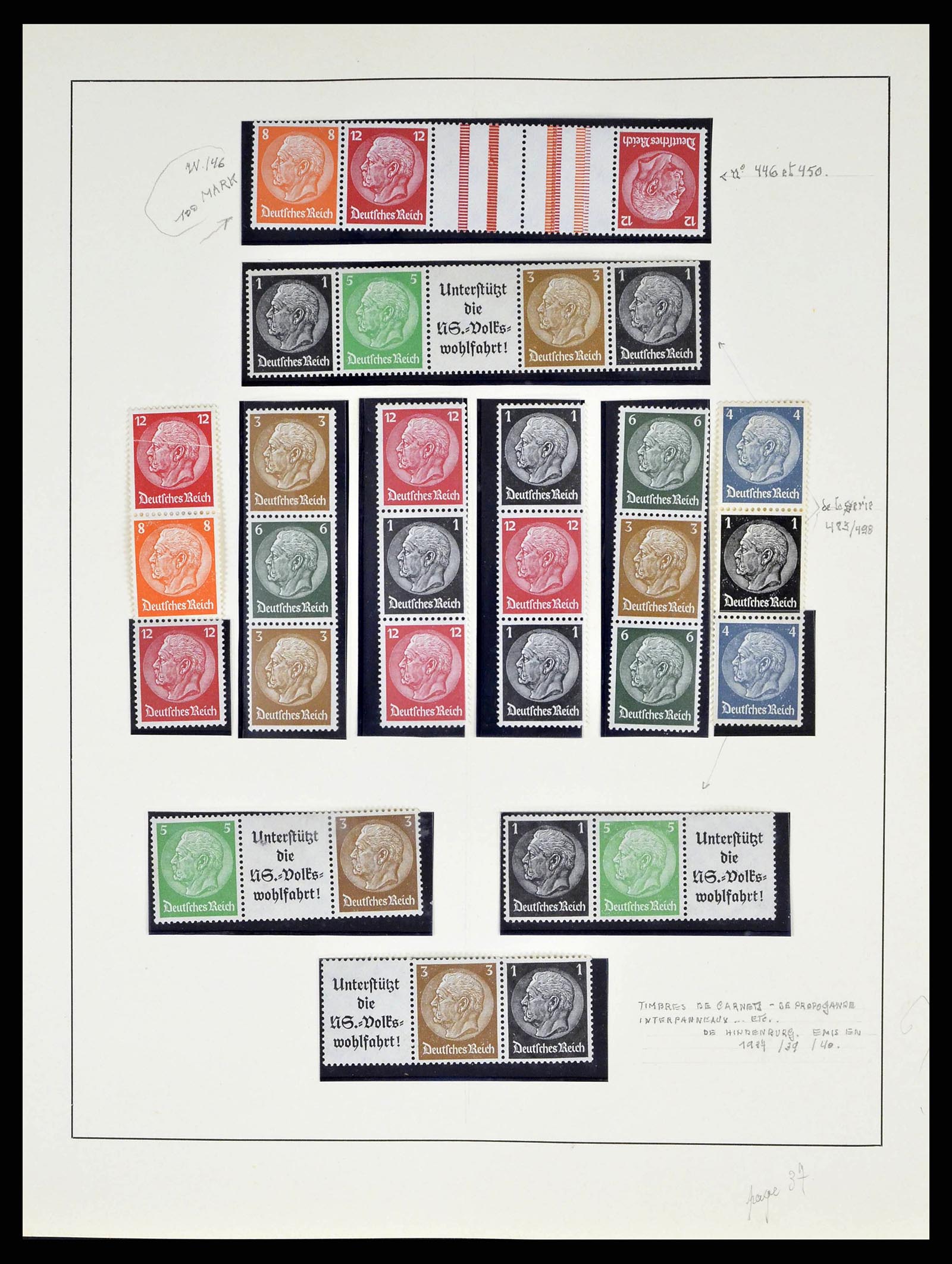 38680 0042 - Stamp collection 38680 German Reich 1872-1945.