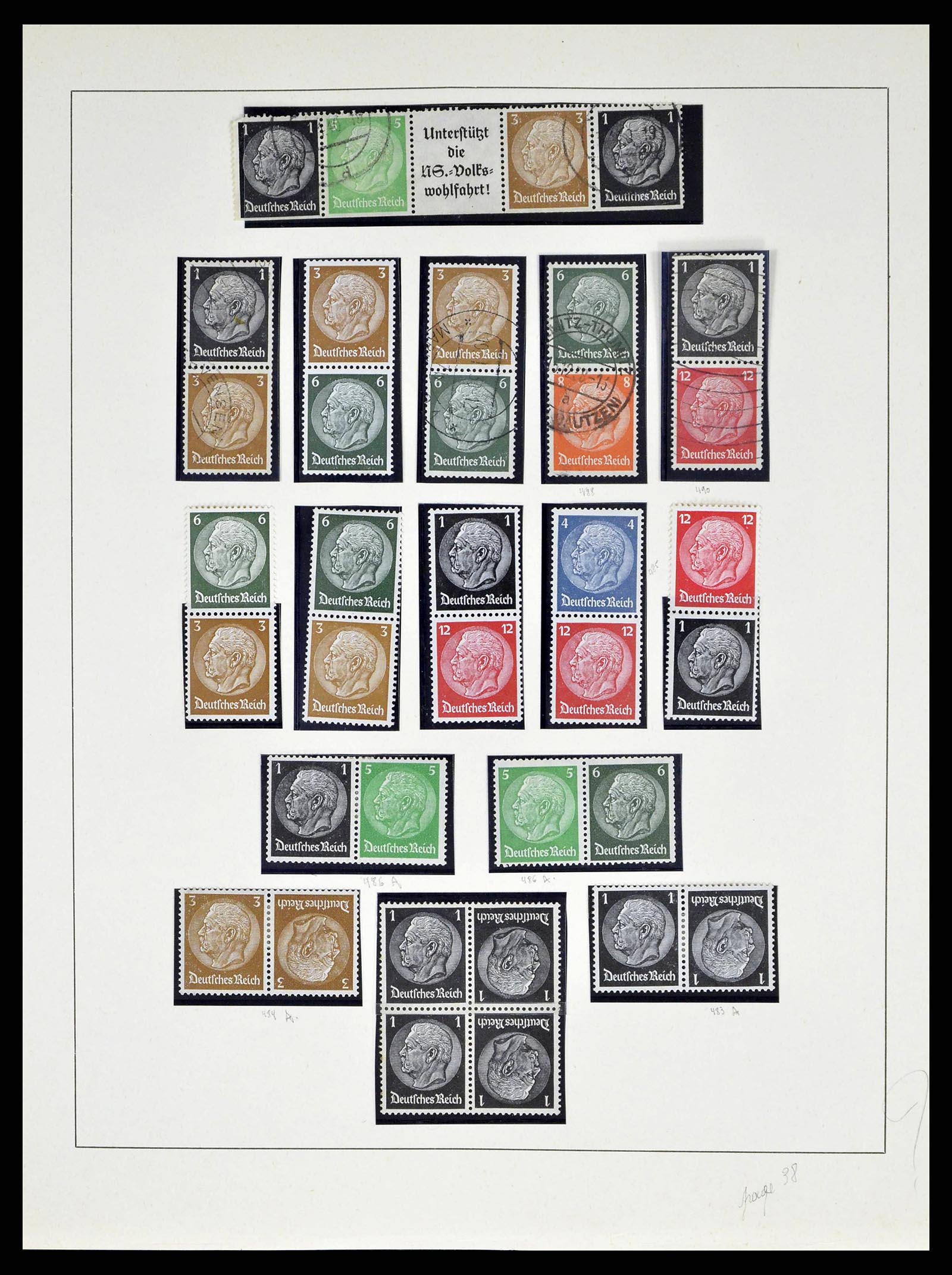 38680 0043 - Stamp collection 38680 German Reich 1872-1945.