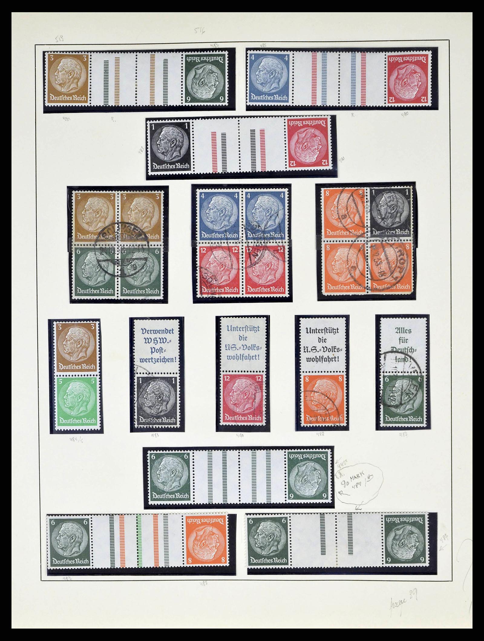 38680 0044 - Stamp collection 38680 German Reich 1872-1945.
