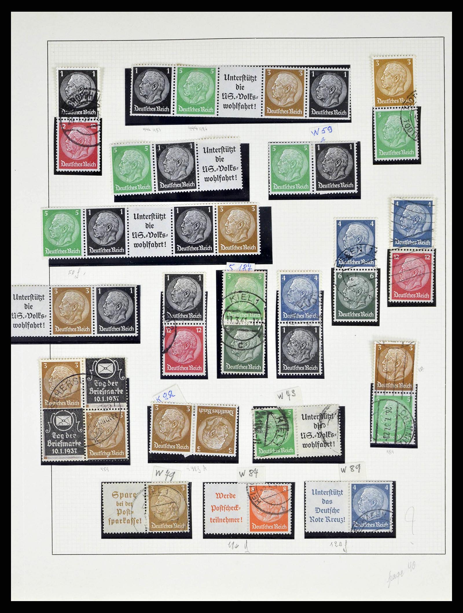 38680 0045 - Stamp collection 38680 German Reich 1872-1945.