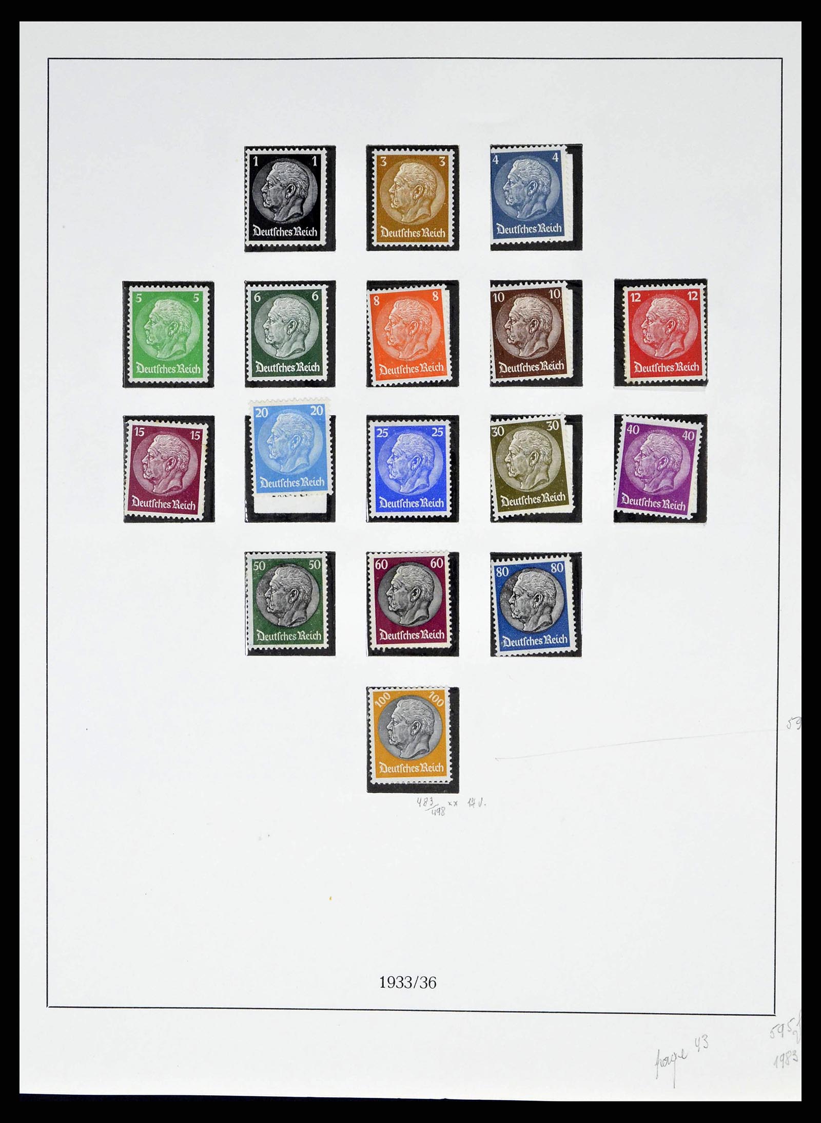 38680 0048 - Stamp collection 38680 German Reich 1872-1945.
