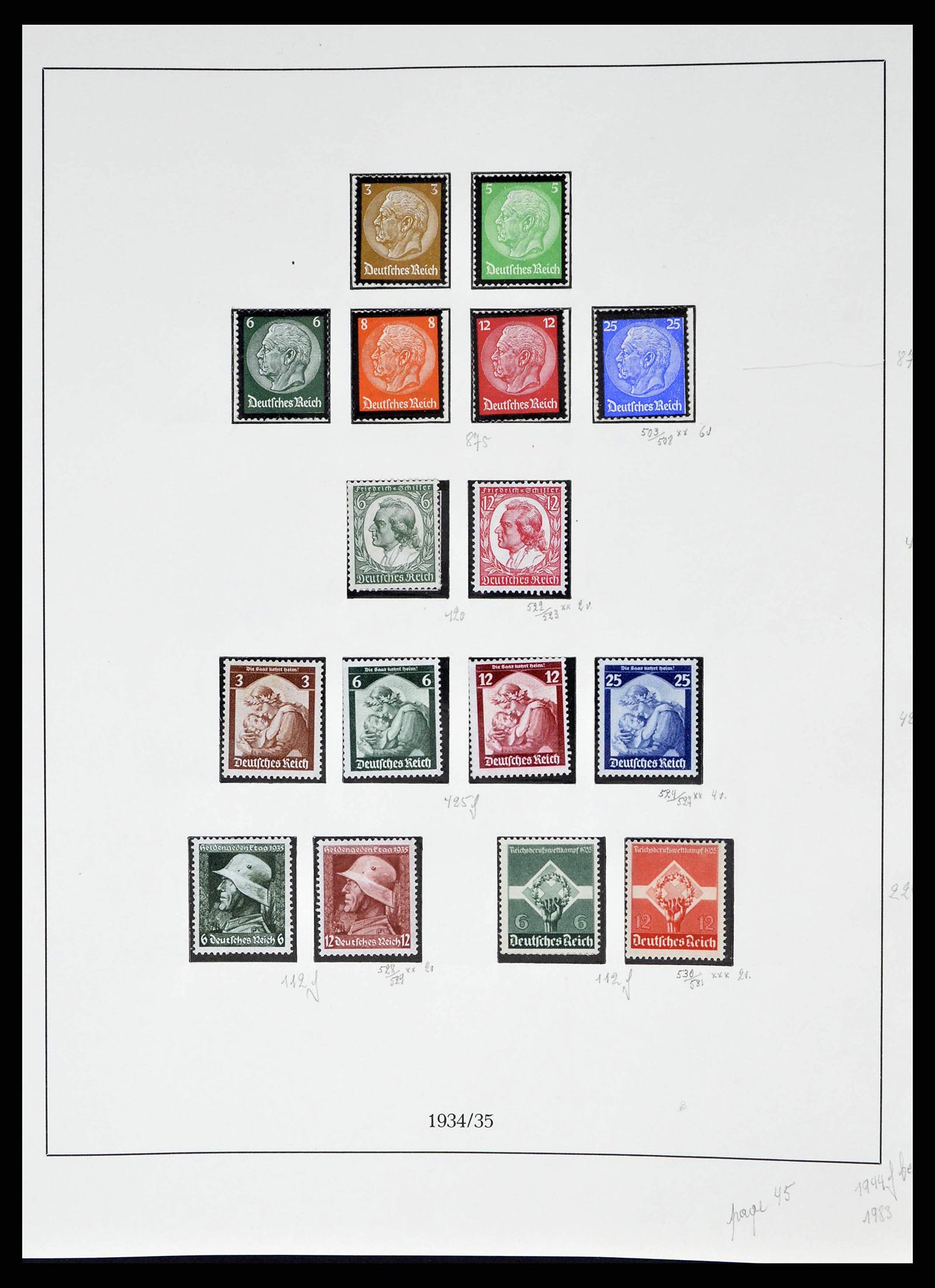 38680 0050 - Stamp collection 38680 German Reich 1872-1945.