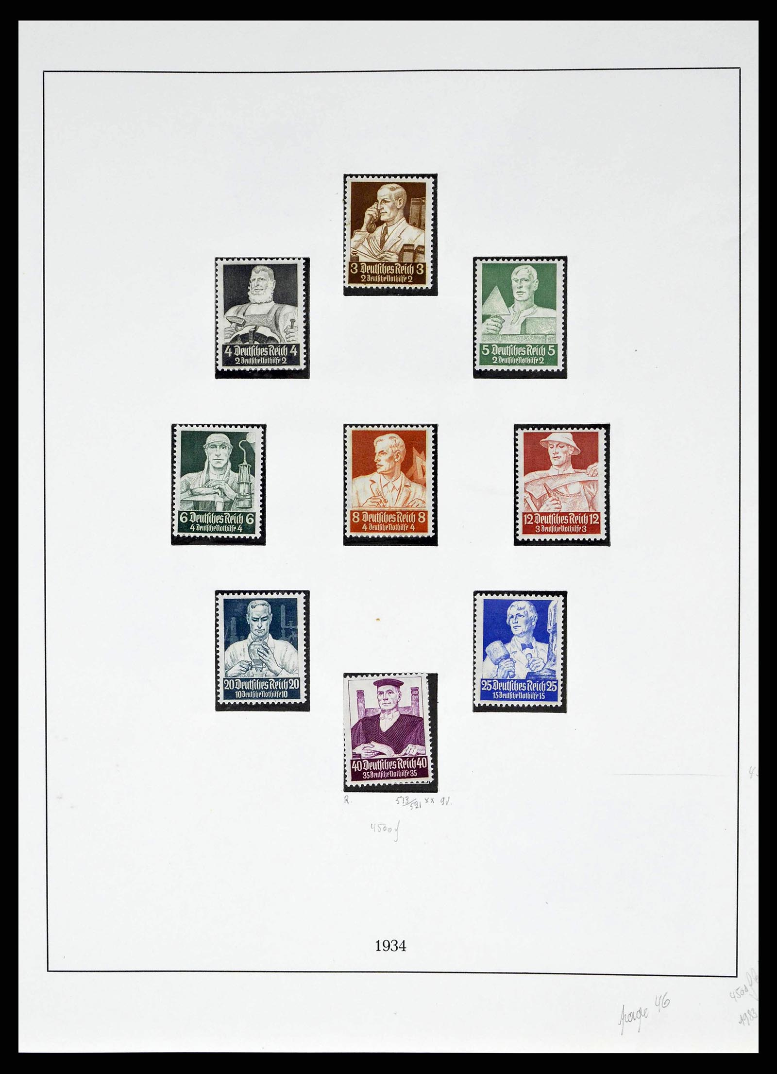 38680 0051 - Stamp collection 38680 German Reich 1872-1945.