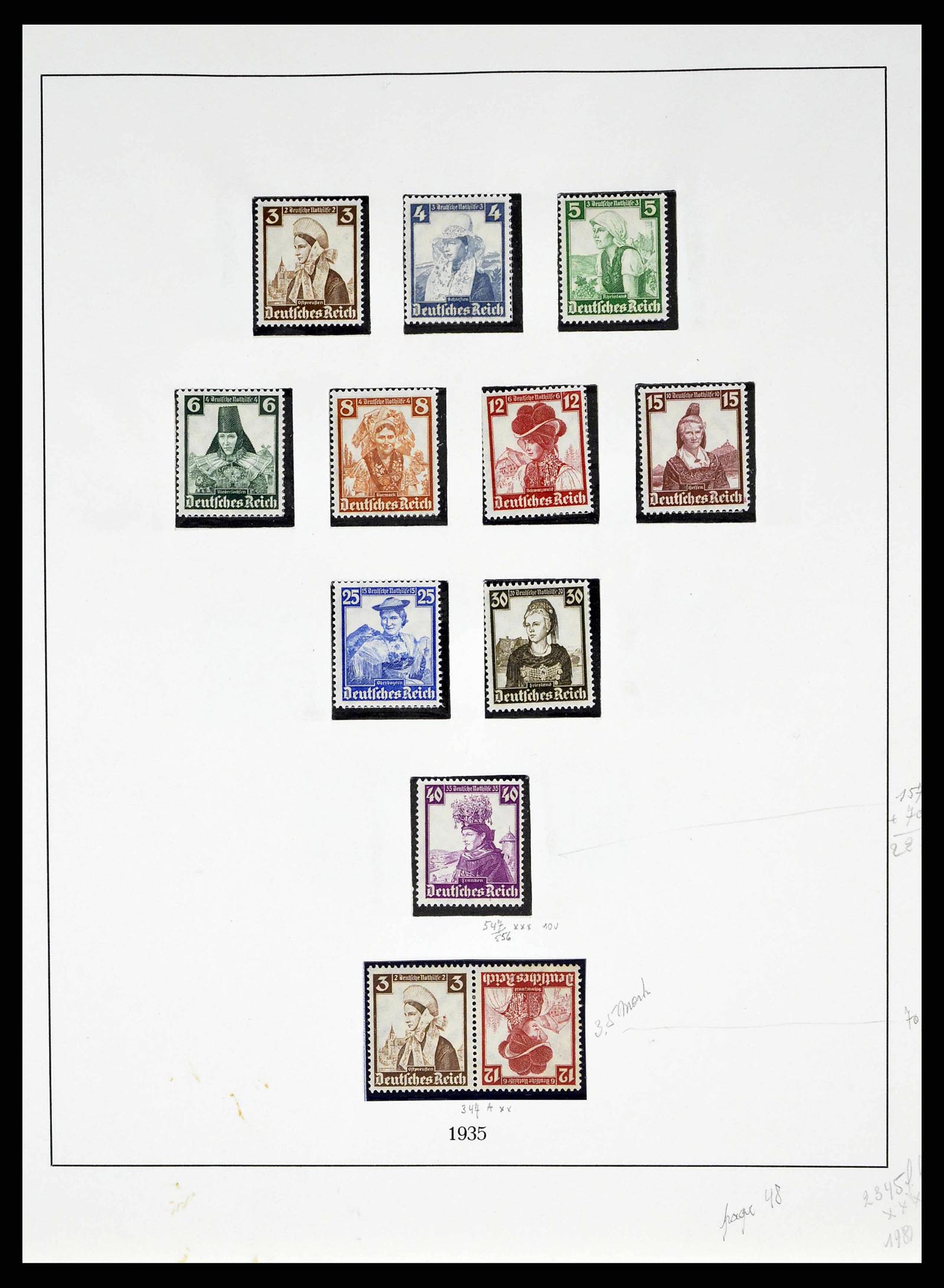 38680 0054 - Stamp collection 38680 German Reich 1872-1945.
