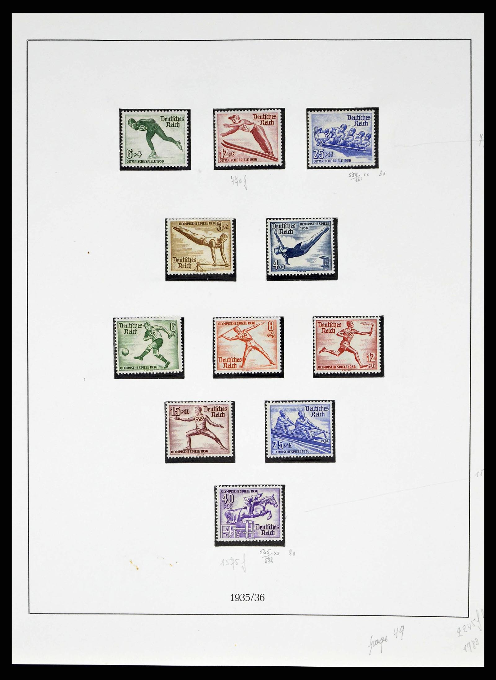 38680 0055 - Stamp collection 38680 German Reich 1872-1945.