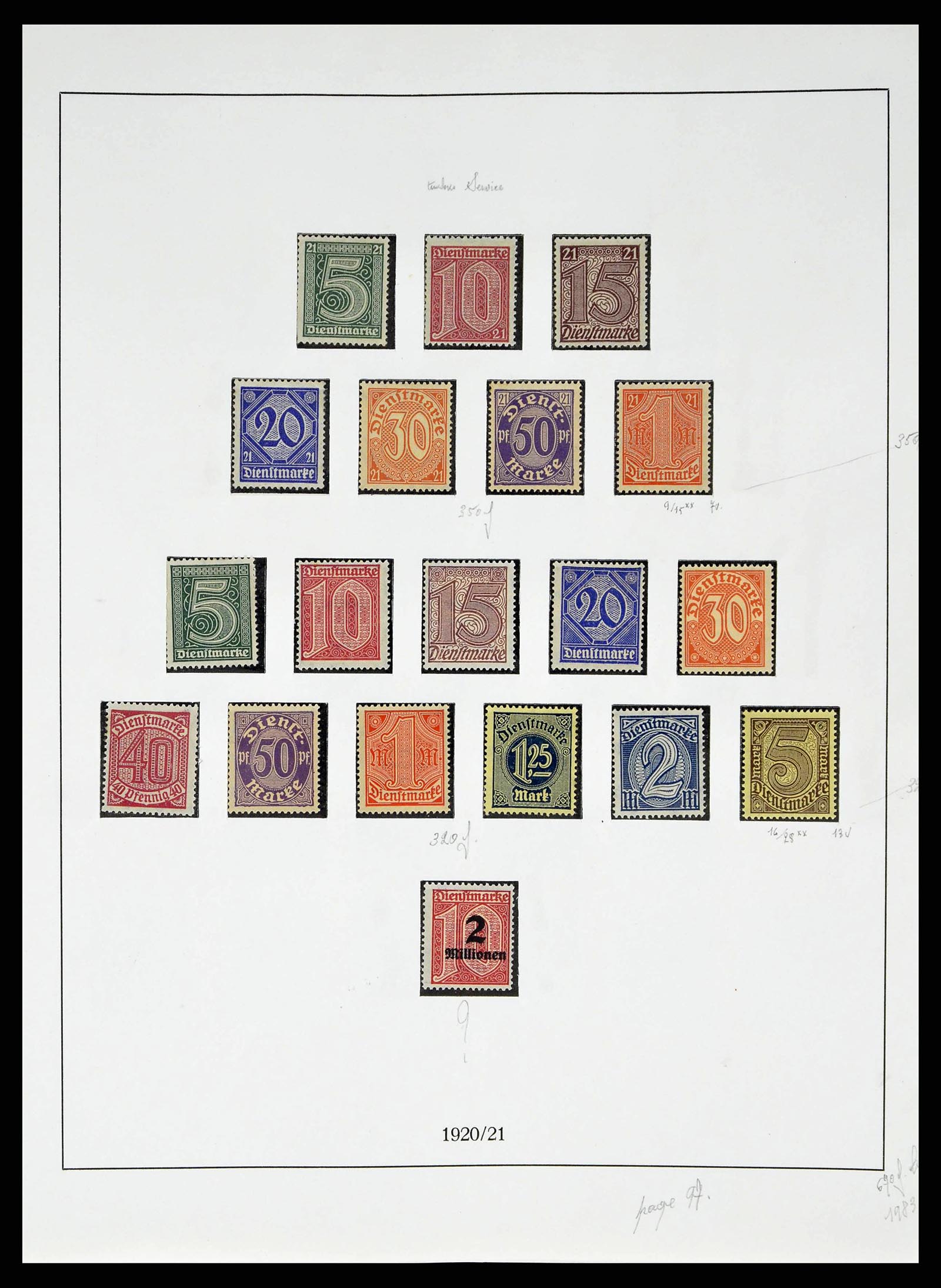 38680 0103 - Stamp collection 38680 German Reich 1872-1945.
