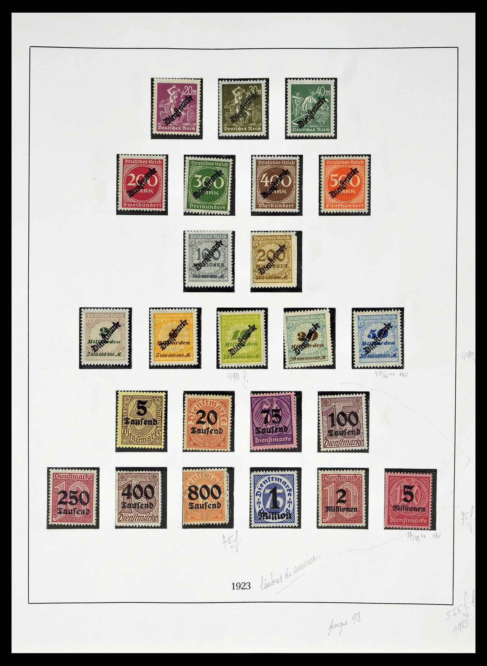 38680 0104 - Stamp collection 38680 German Reich 1872-1945.