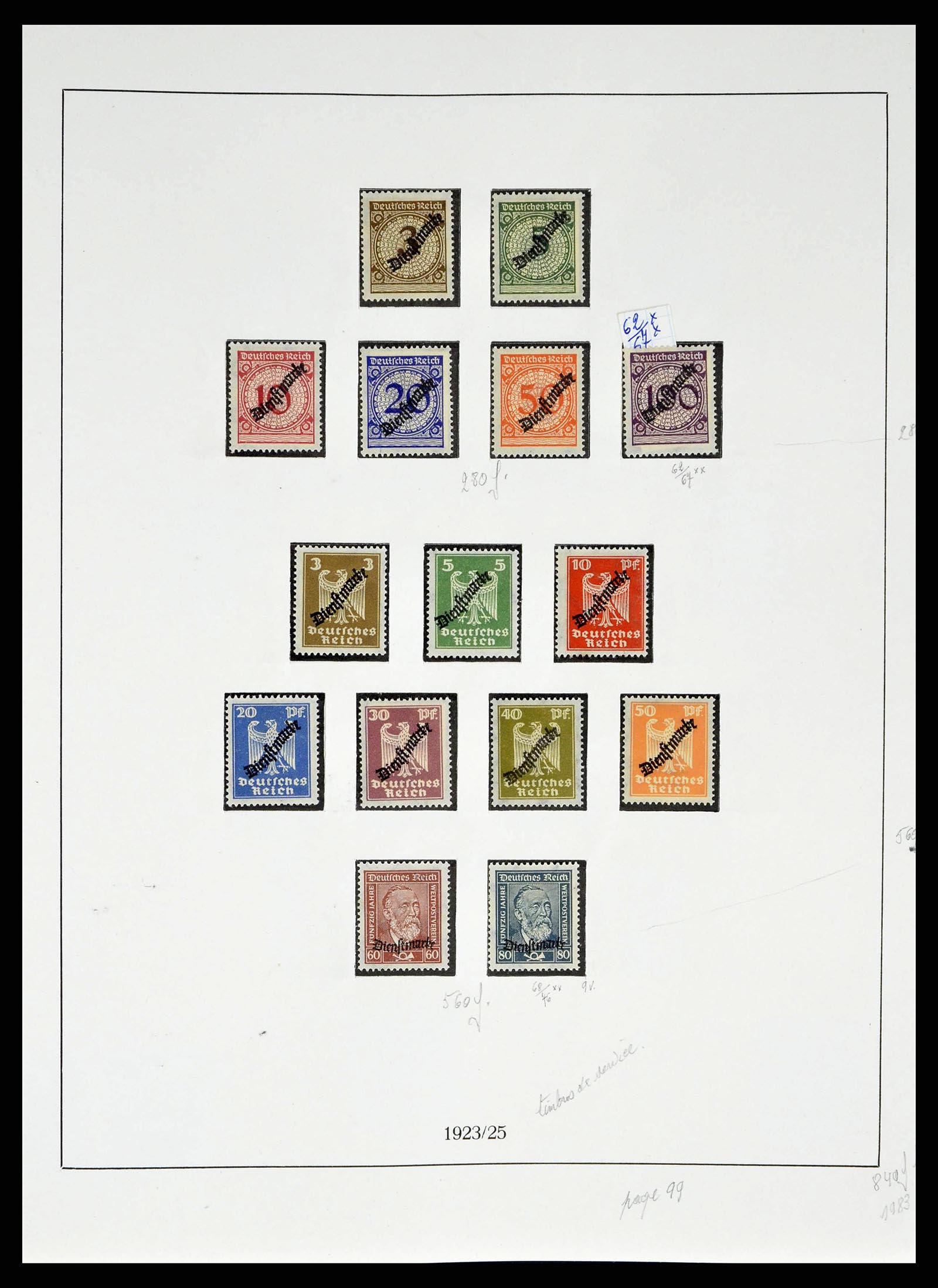 38680 0105 - Stamp collection 38680 German Reich 1872-1945.