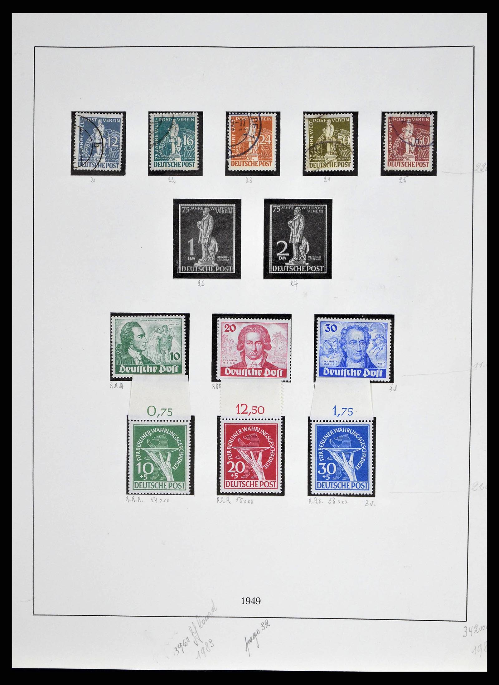 38681 0003 - Postzegelverzameling 38681 Berlijn 1948-1973.