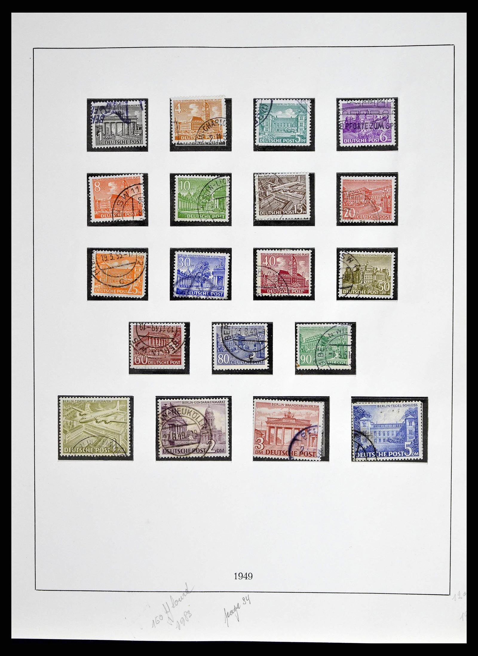 38681 0004 - Postzegelverzameling 38681 Berlijn 1948-1973.
