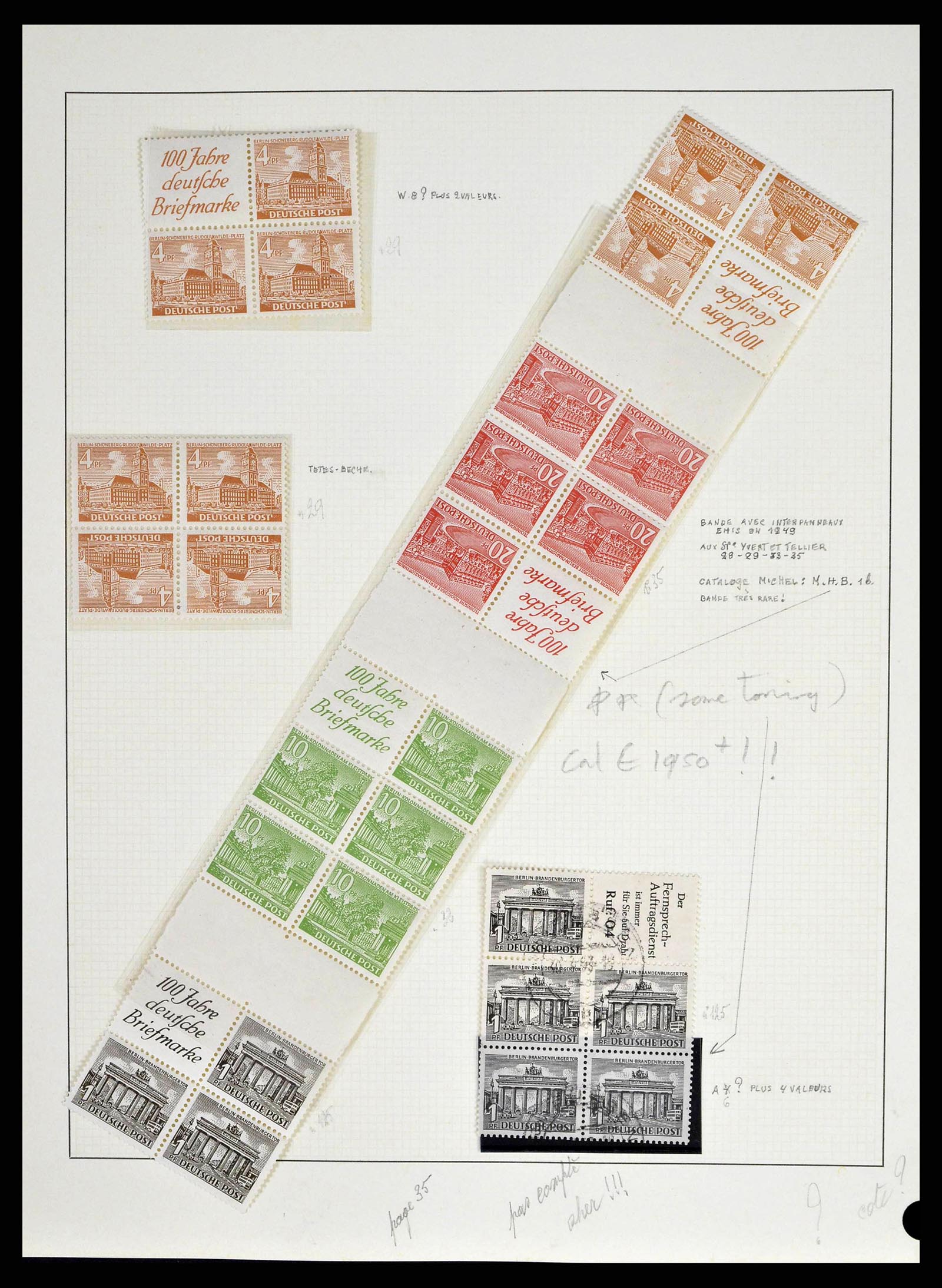38681 0005 - Postzegelverzameling 38681 Berlijn 1948-1973.